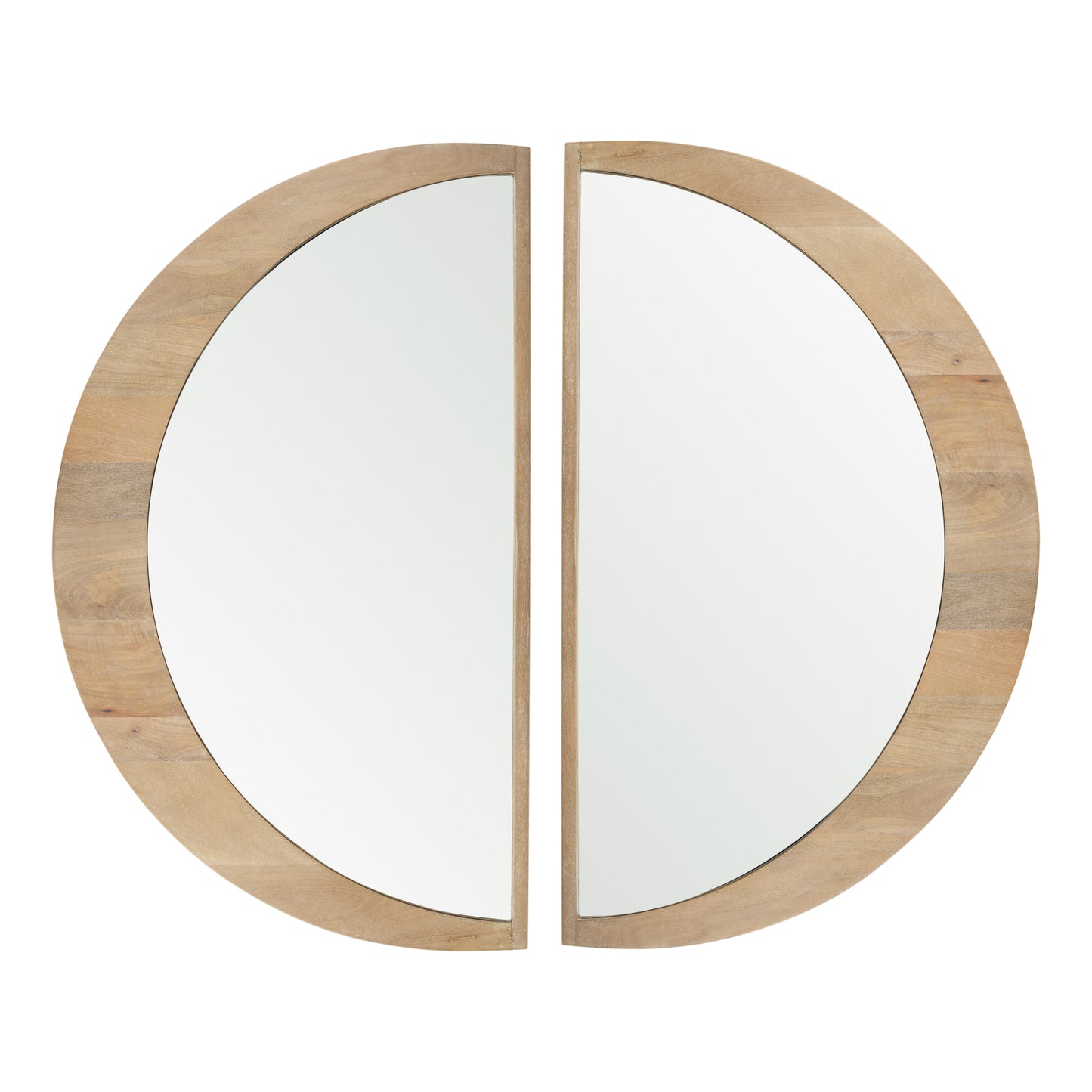 Celeste Light Brown Wood Large Mirror