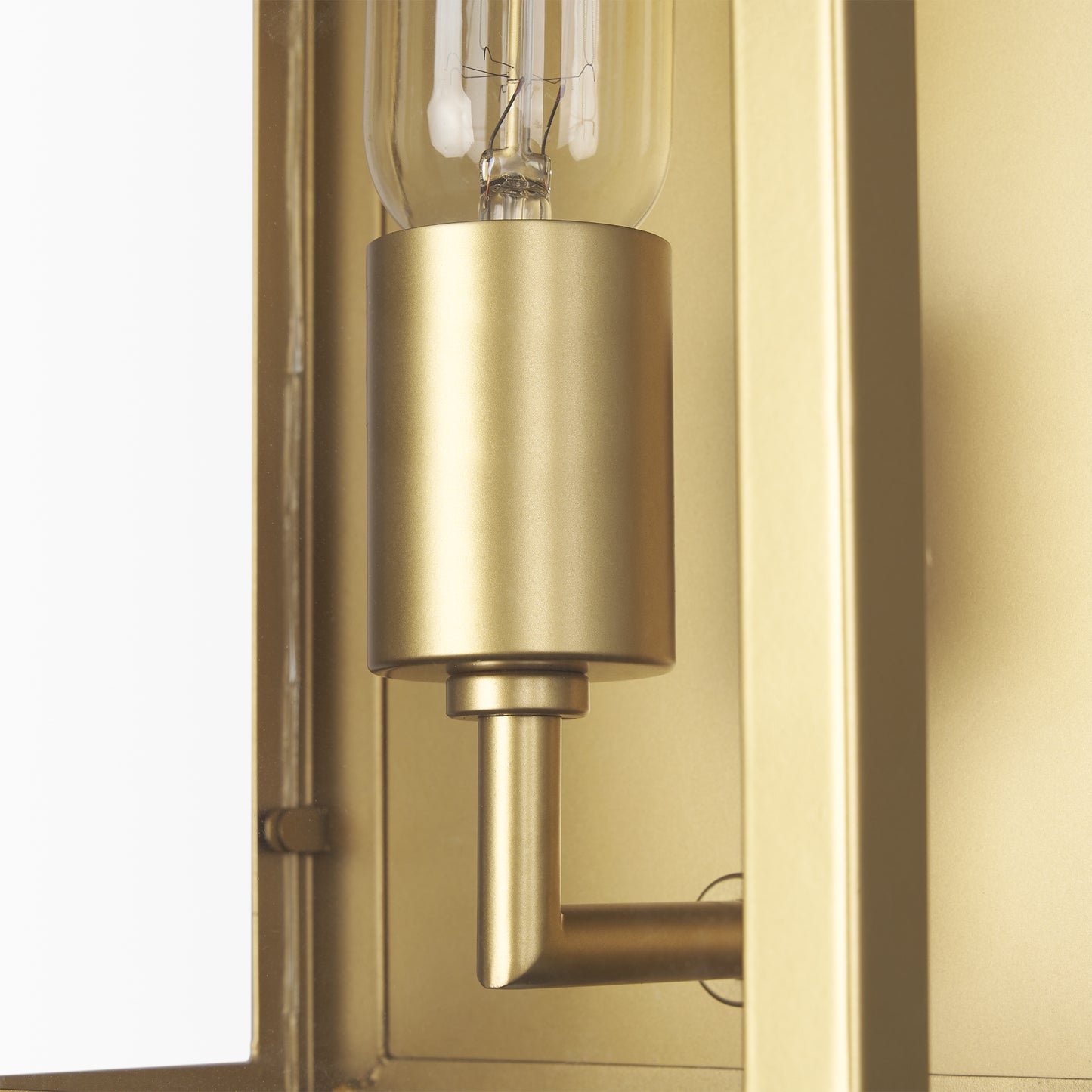 Cairn Brushed Gold Metal w/ Glass 1-Light Wall Sconce