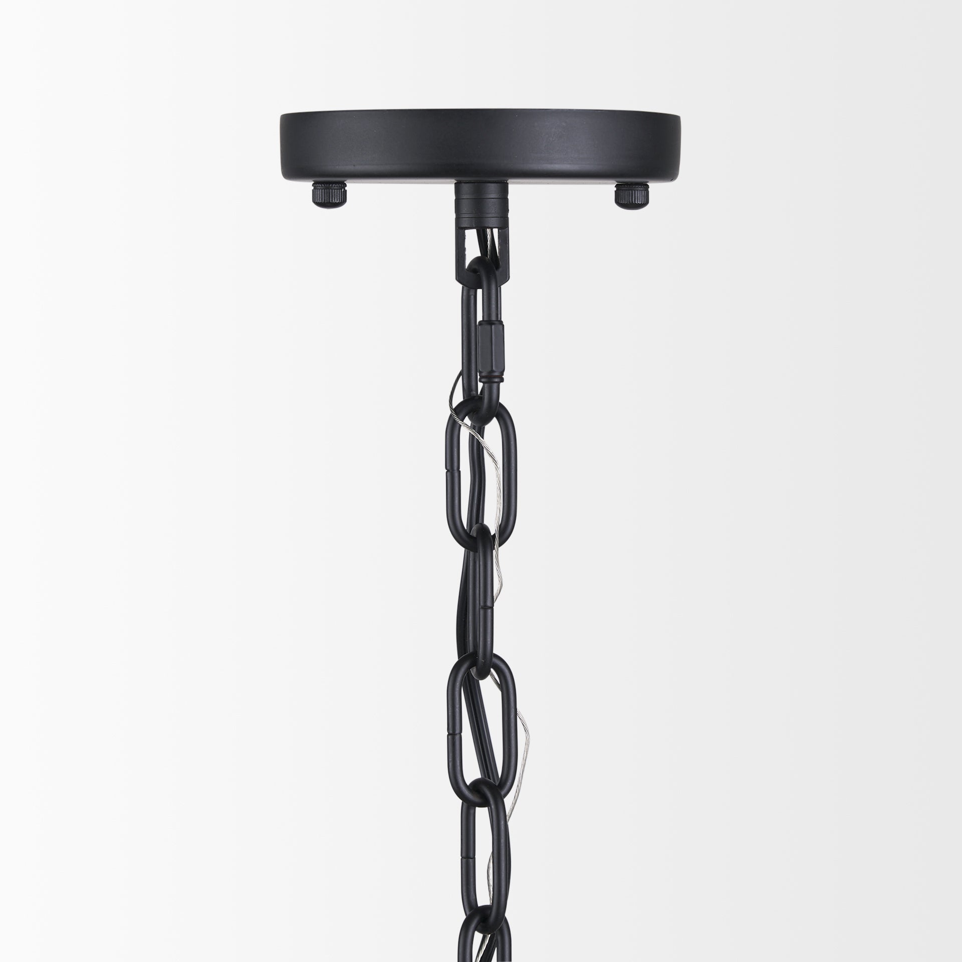 Edie Matte Black Metal w/ Frosted Glass Globe 1-Light Pendant