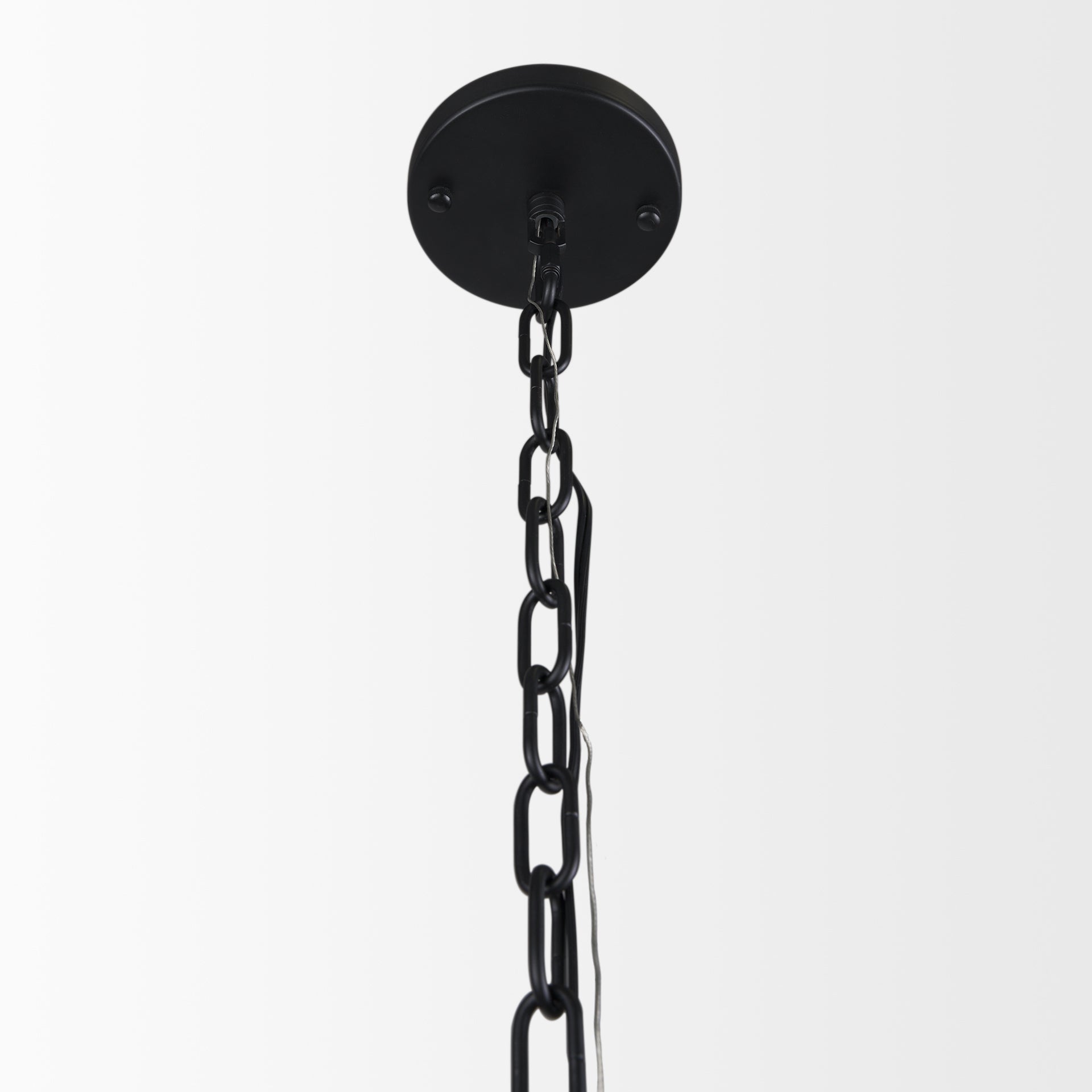 Edie Matte Black Metal w/ Frosted Glass Globe 1-Light Pendant