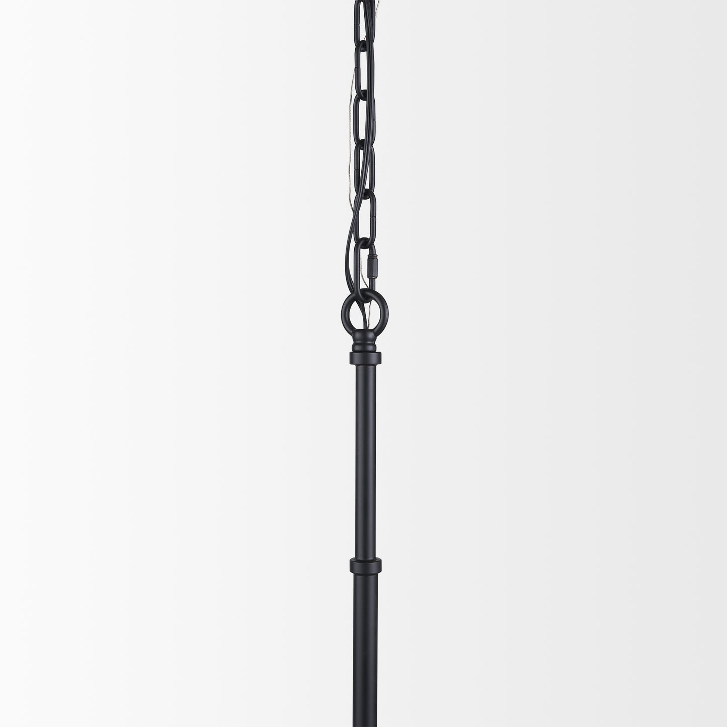 Edie Matte Black Metal w/ Frosted Glass Globe 1-Light Pendant