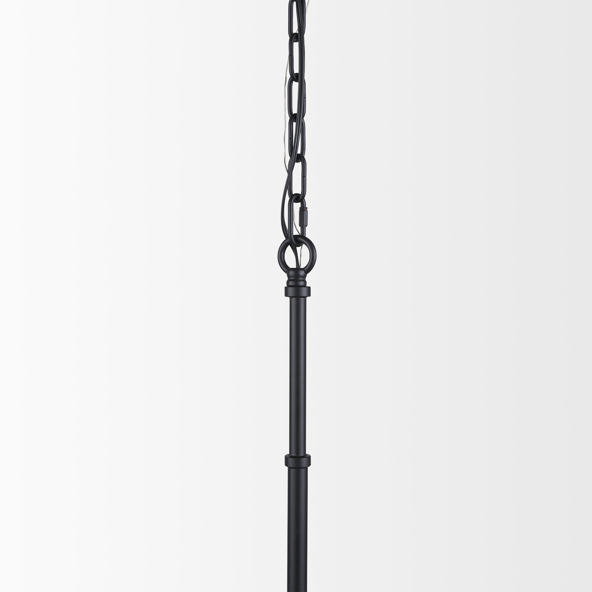 Edie Matte Black Metal w/ Frosted Glass Globe 1-Light Pendant