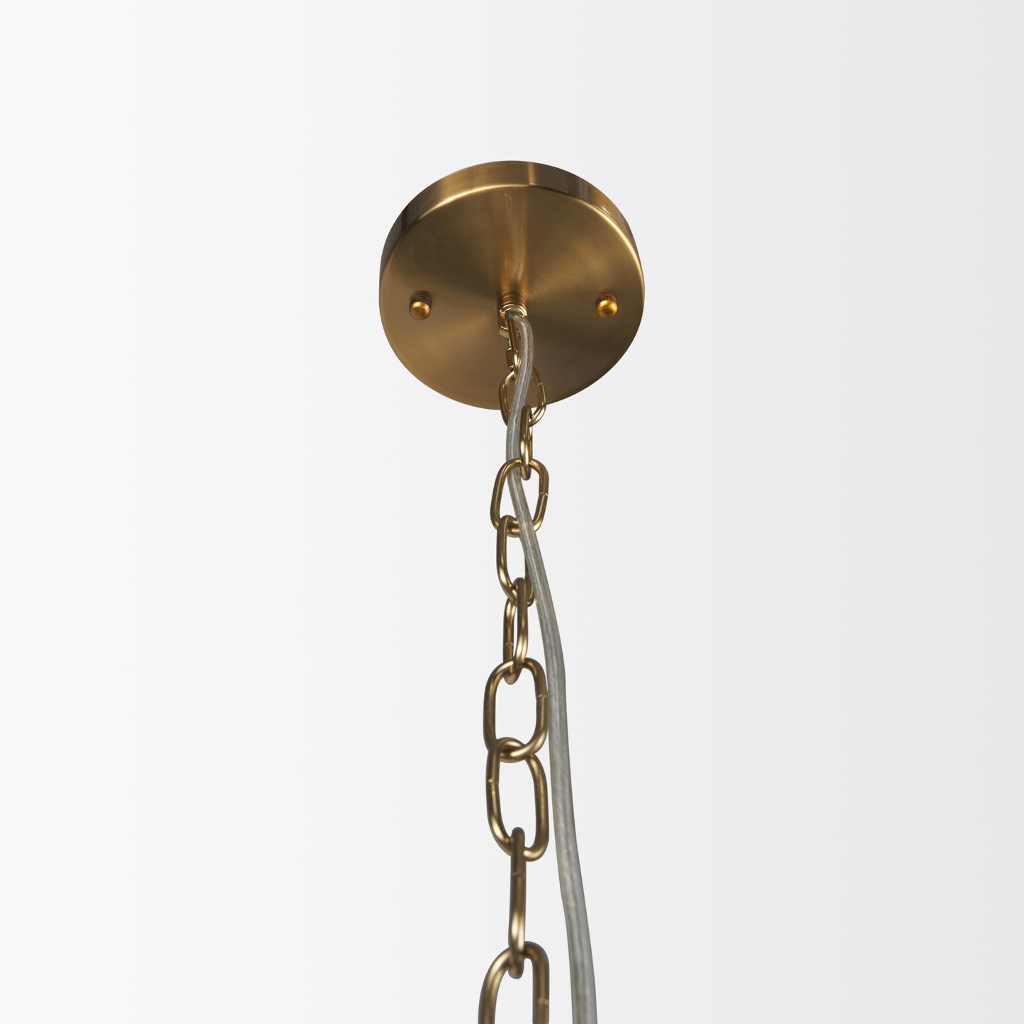 Britton Gold Metal w/ Clear Glass Globe 1-Light Pendant Light