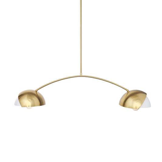 Cybill Chandelier Gold Metal | 2 Lights - chandeliers