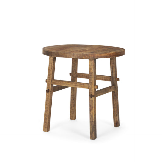 Rosie Large Brown Wood End Table