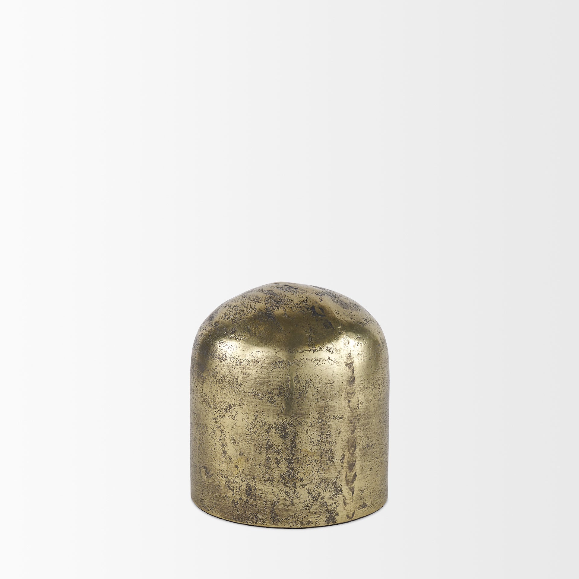 Quonset Short Brass Finished Aluminum Metal Ornament