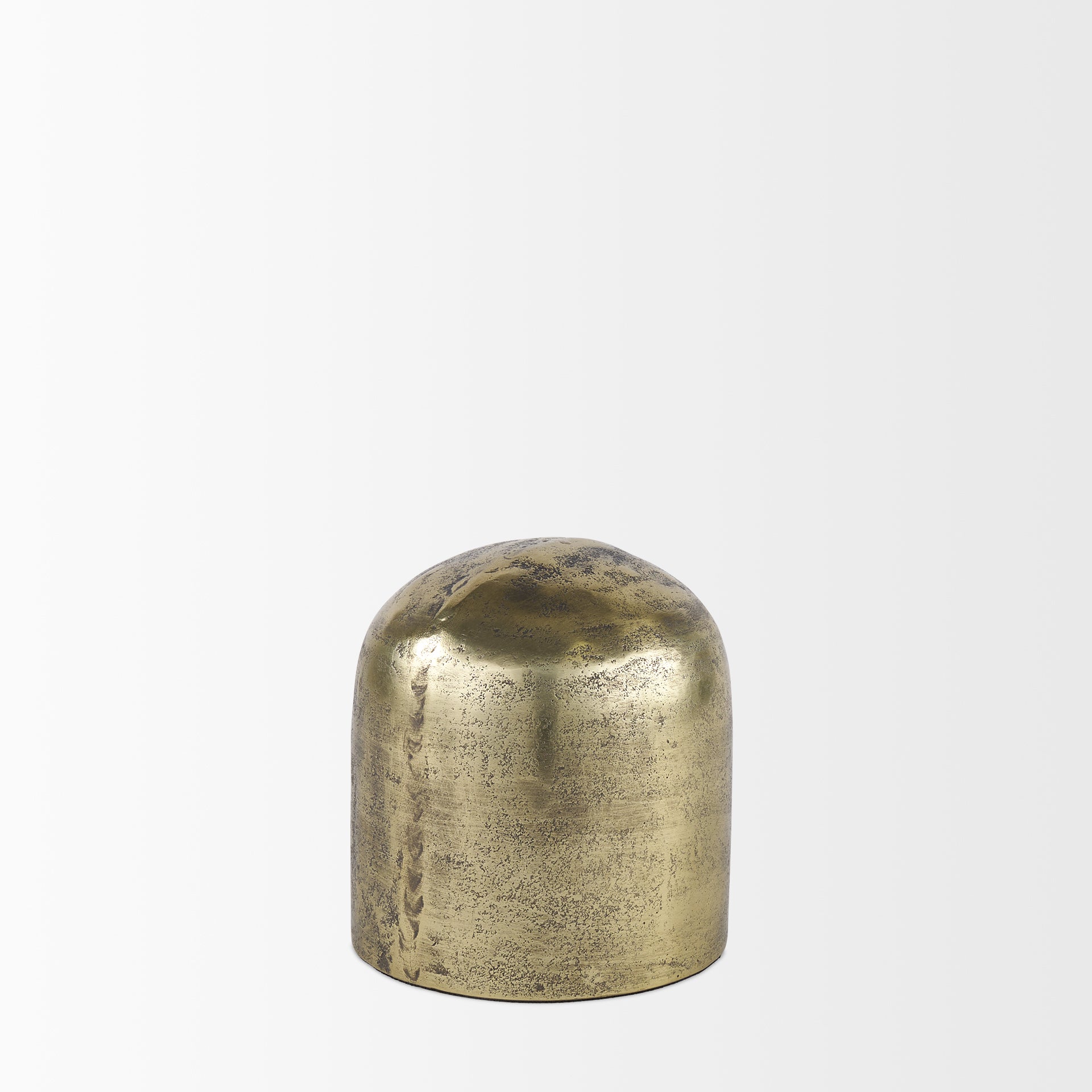 Quonset Short Brass Finished Aluminum Metal Ornament