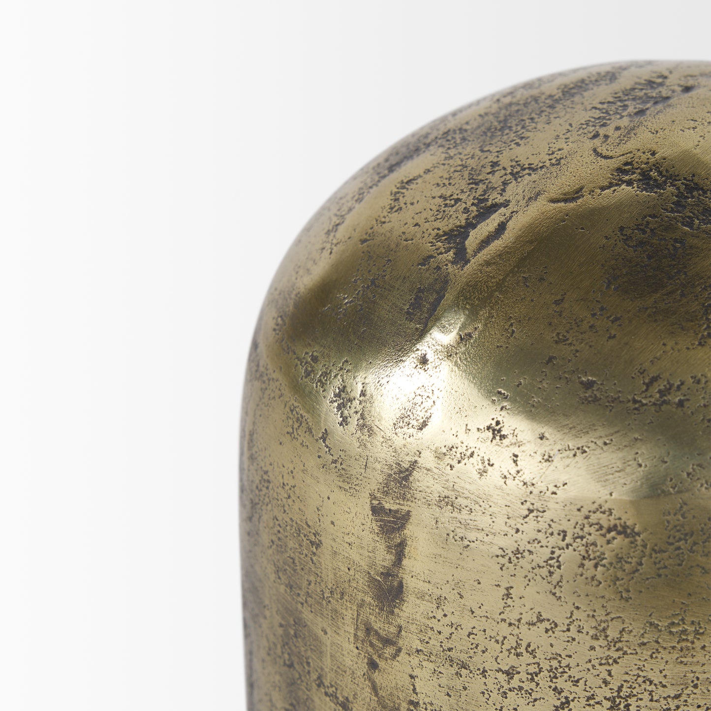 Quonset Short Brass Finished Aluminum Metal Ornament