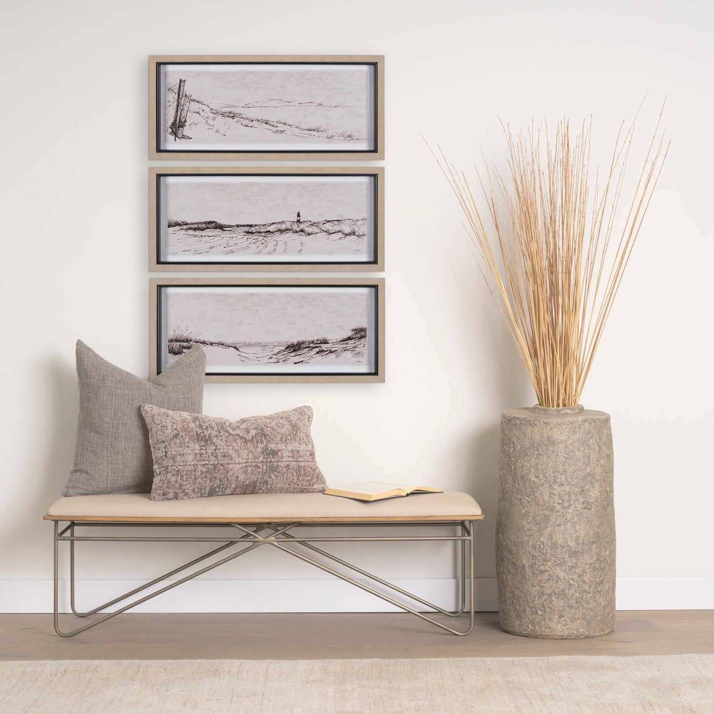 Jacklyn Grey Linen Square Decorative Pillow Cover