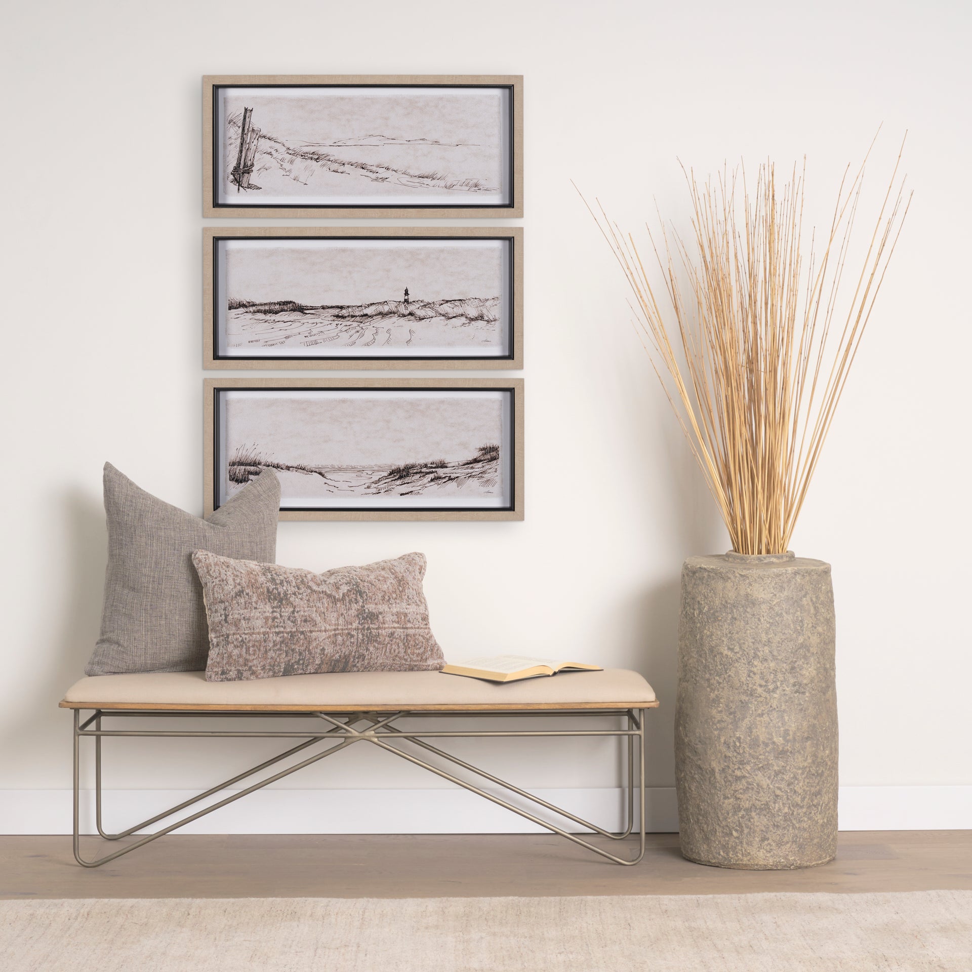 Jacklyn Grey Linen Square Decorative Pillow Cover