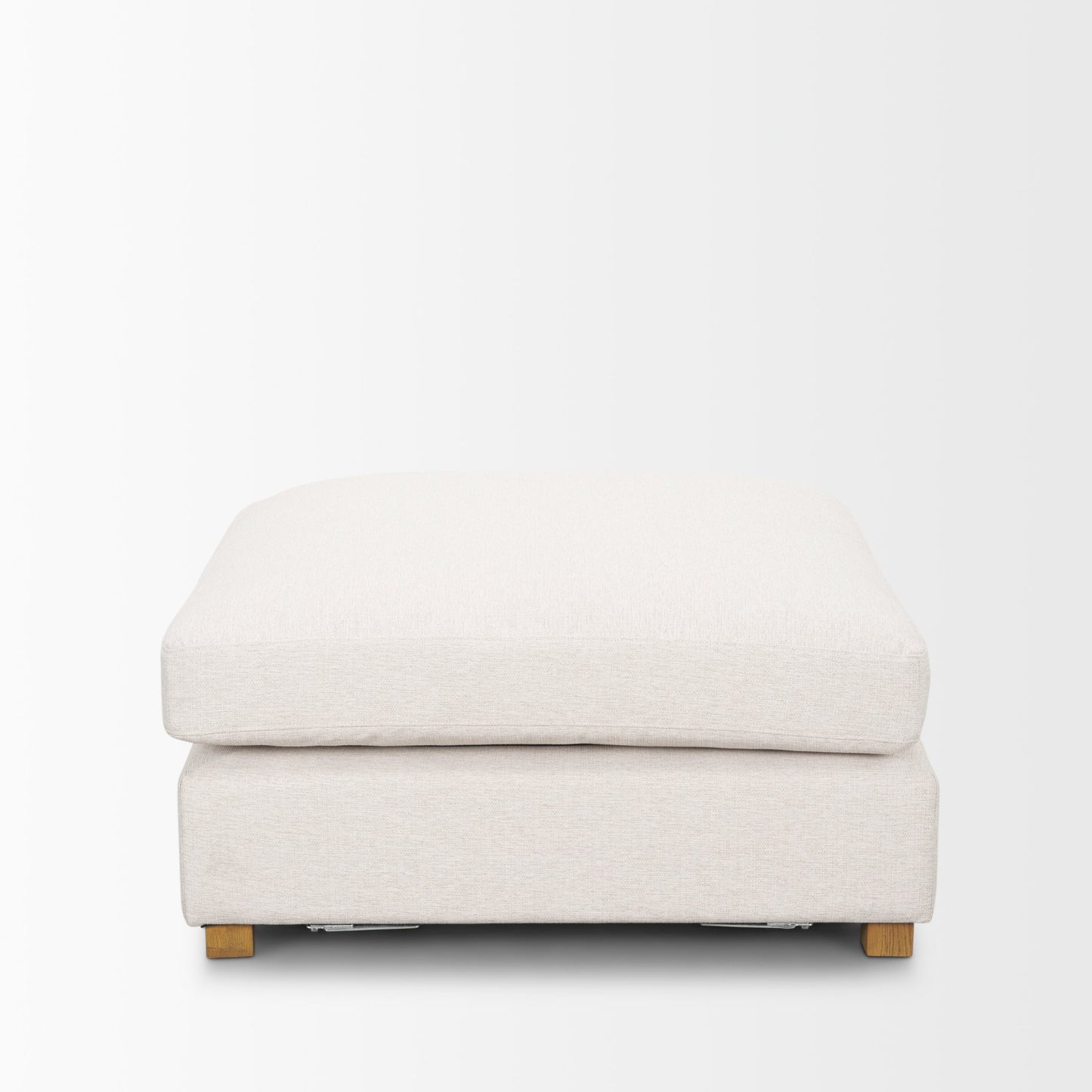 Halston Large Ottoman Oatmeal Performance Fabric