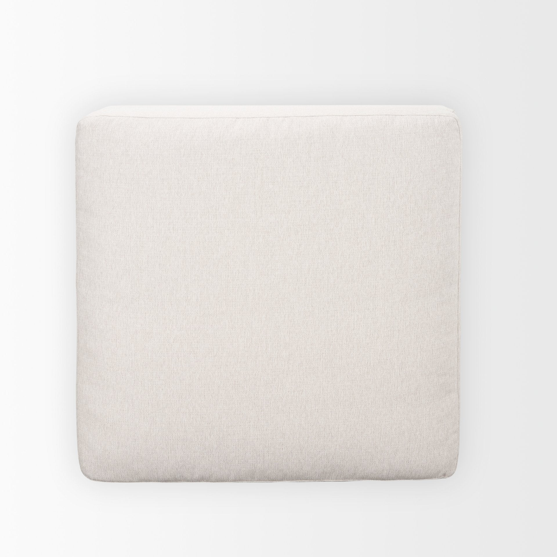 Halston Large Ottoman Oatmeal Performance Fabric
