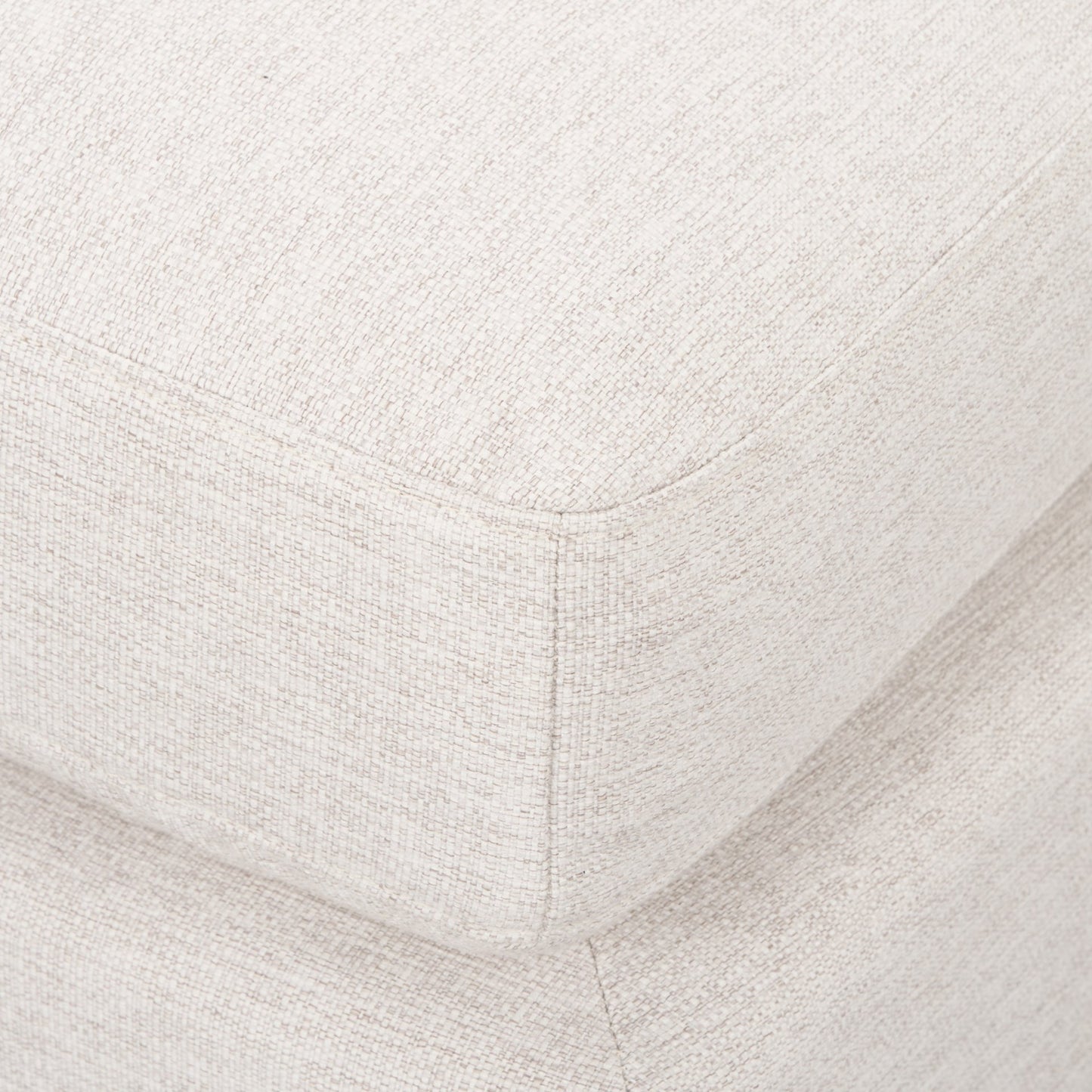 Halston Large Ottoman Oatmeal Performance Fabric
