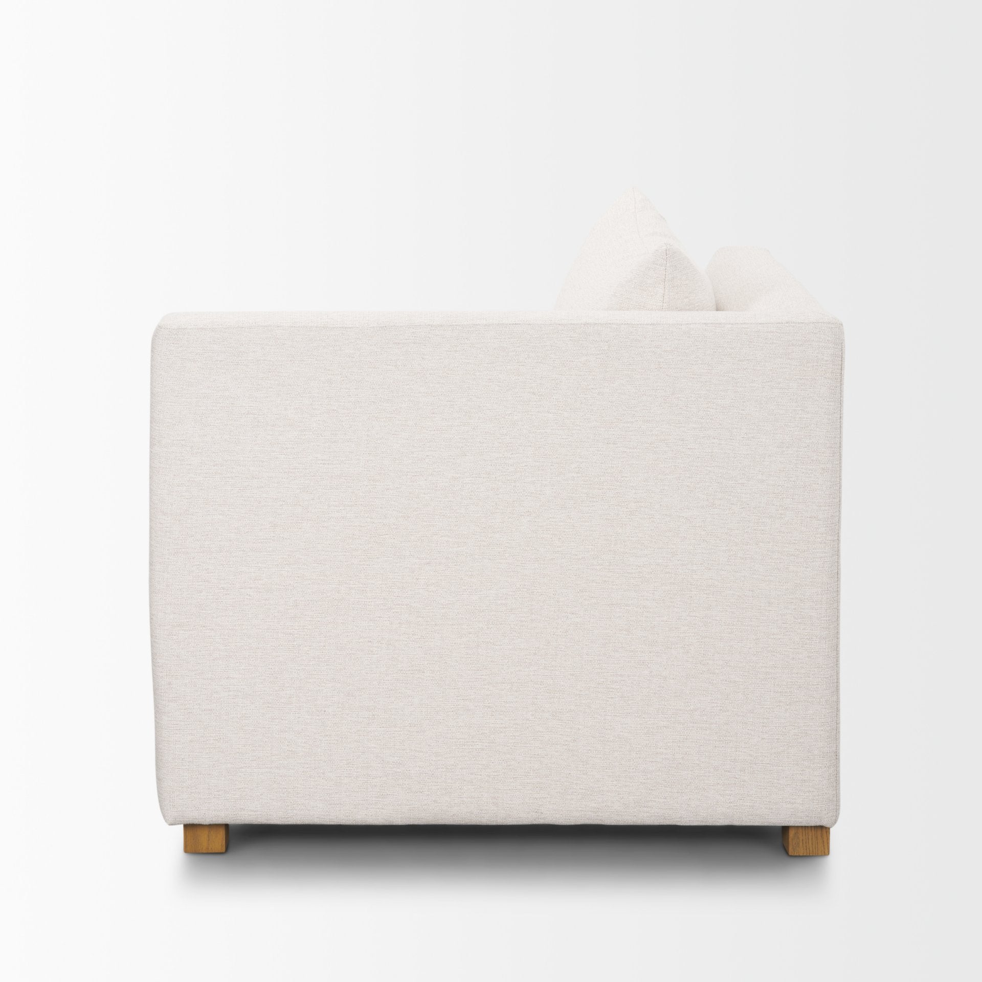 Halston Right Arm Sectional Piece Oatmeal Performance Fabric