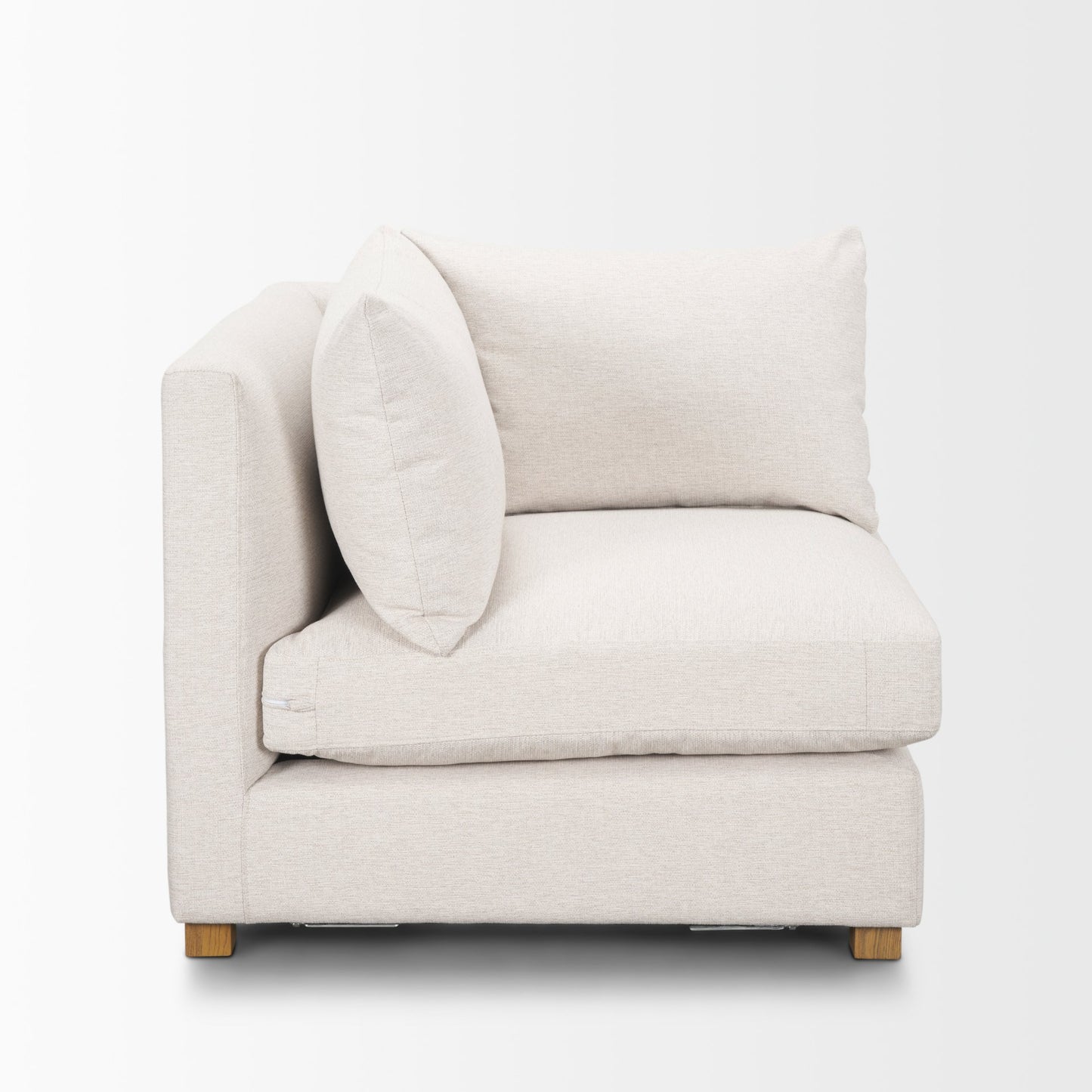Halston Corner Sectional Piece Oatmeal Performance Fabric