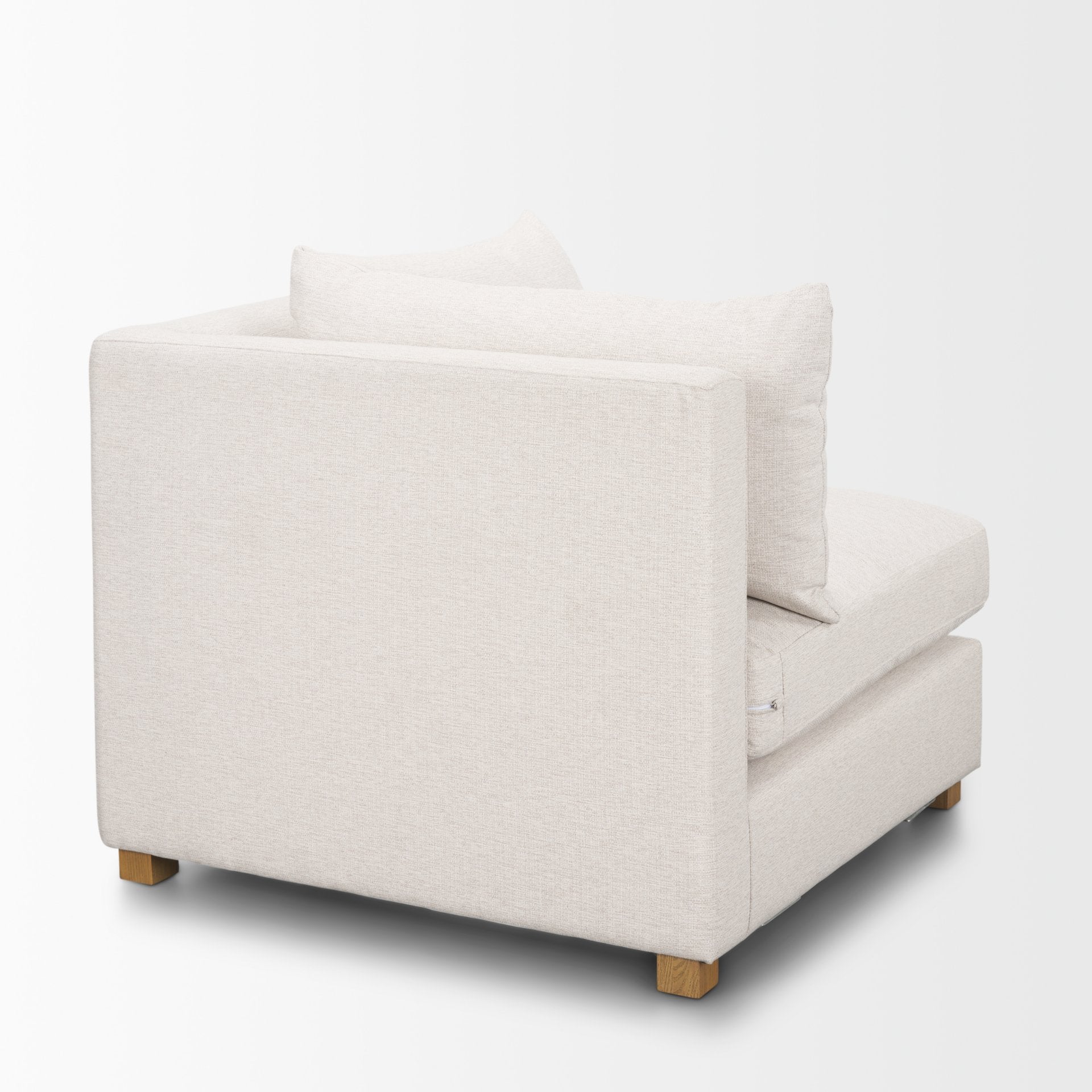 Halston Corner Sectional Piece Oatmeal Performance Fabric