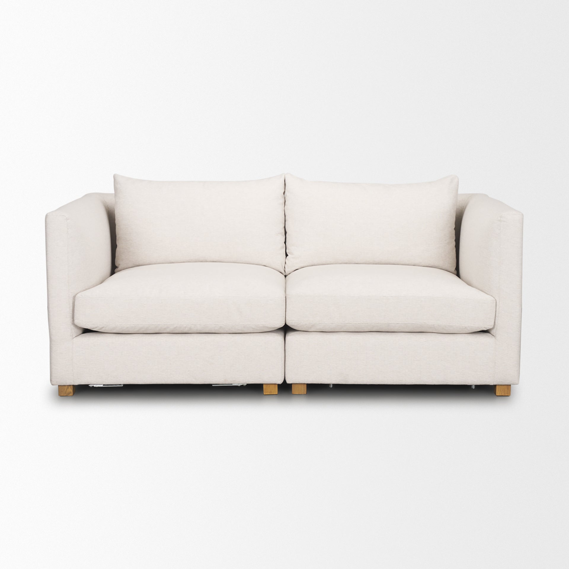 Halston 2 Piece Oatmeal Sofa Set
