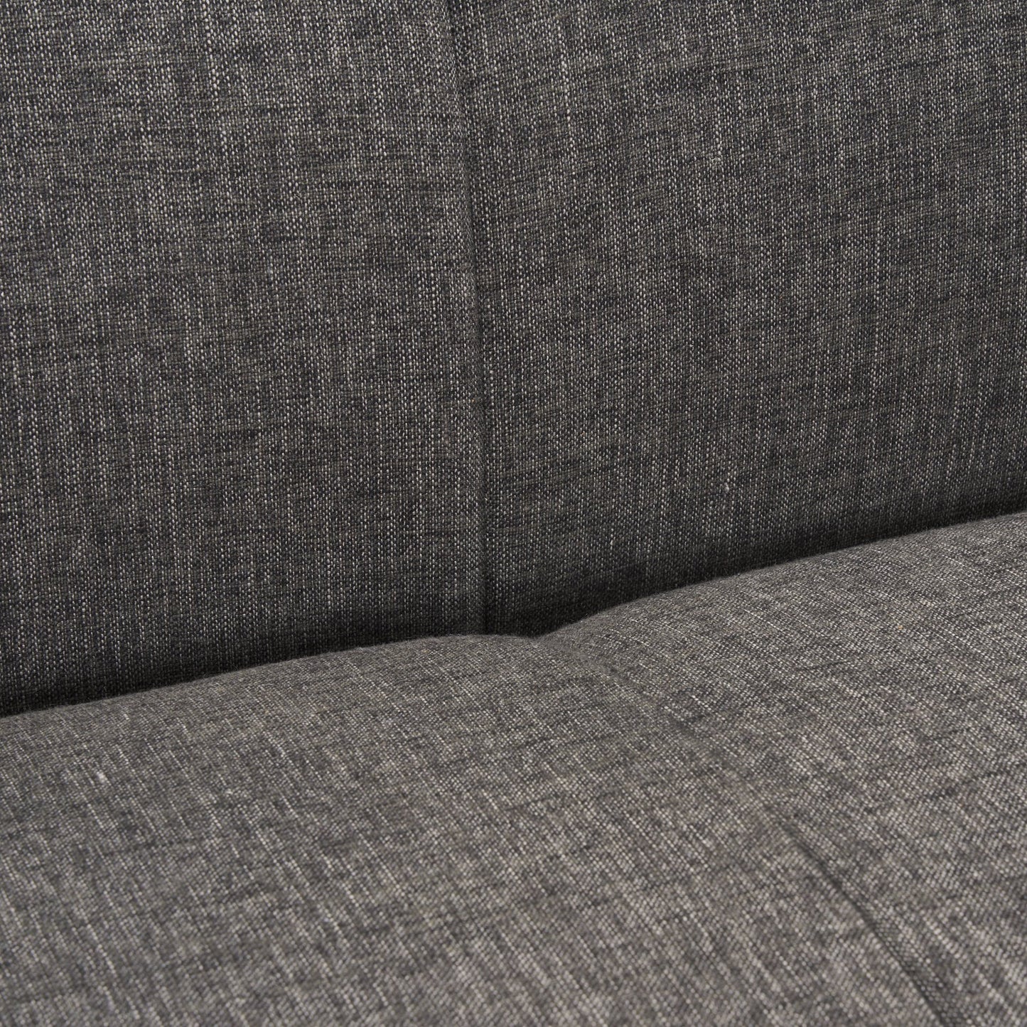 Hale Sofa W/ Medium Brown Wood and Gray Fabric