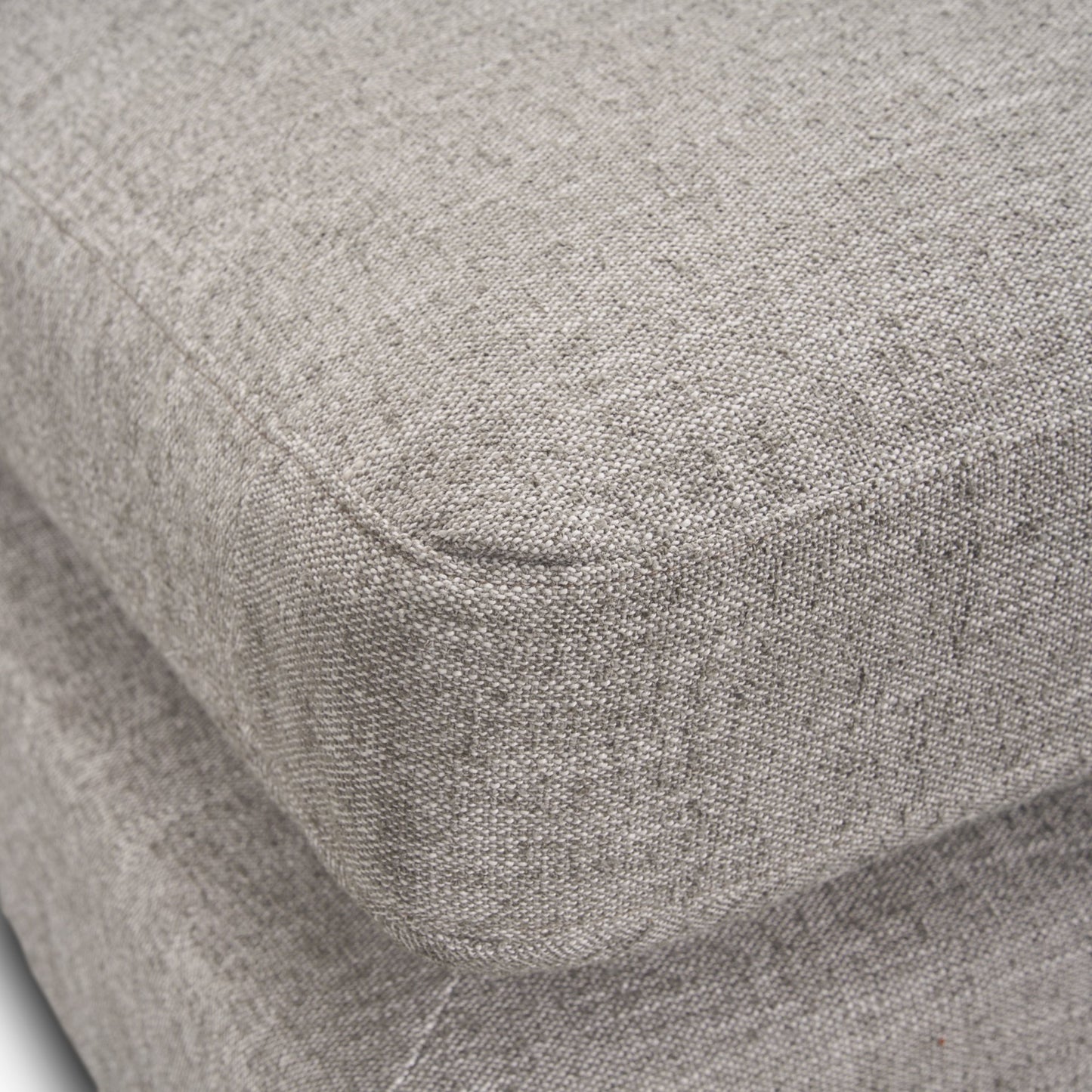 Halston Small Ottoman Light Gray Performance Fabric