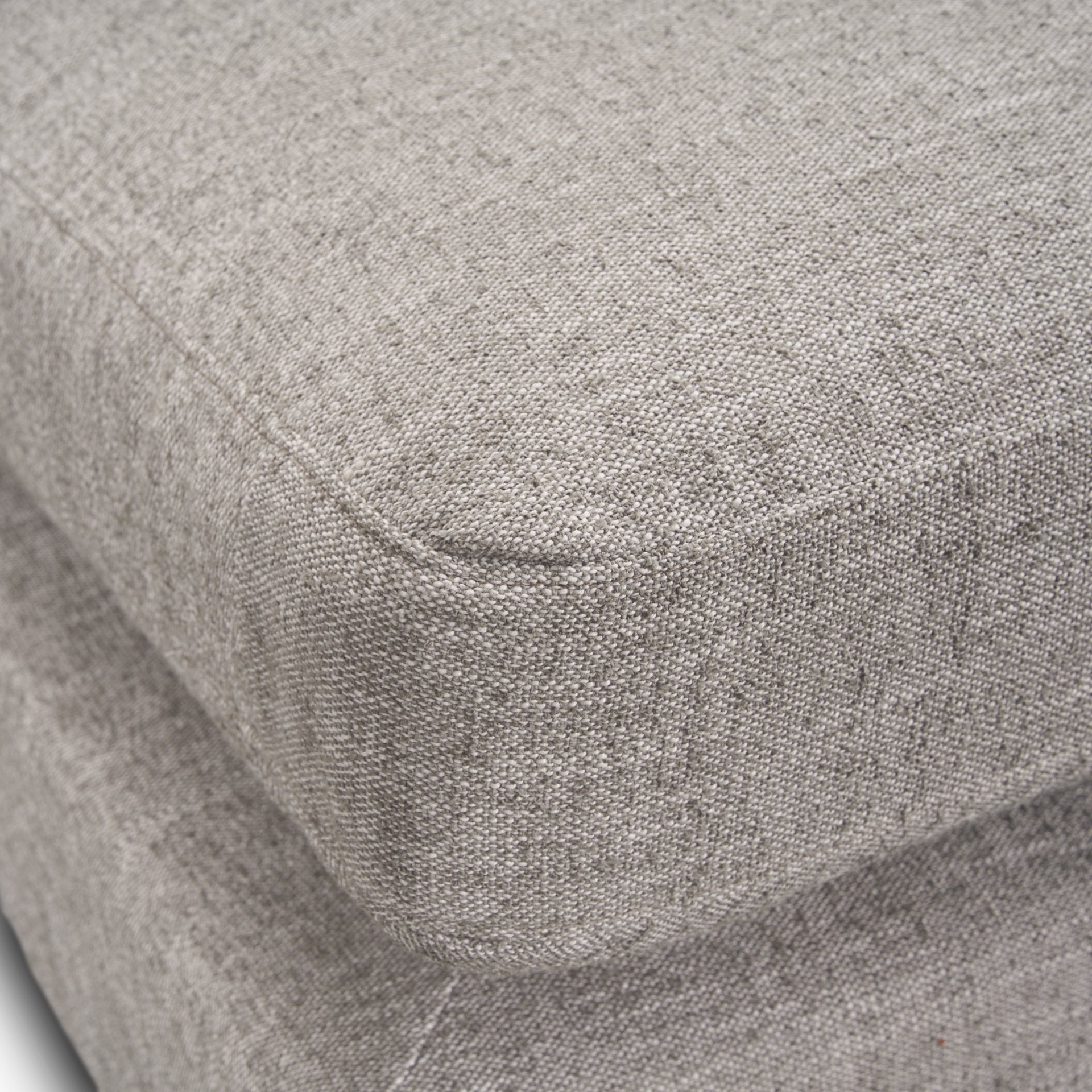 Halston Small Ottoman Light Gray Performance Fabric