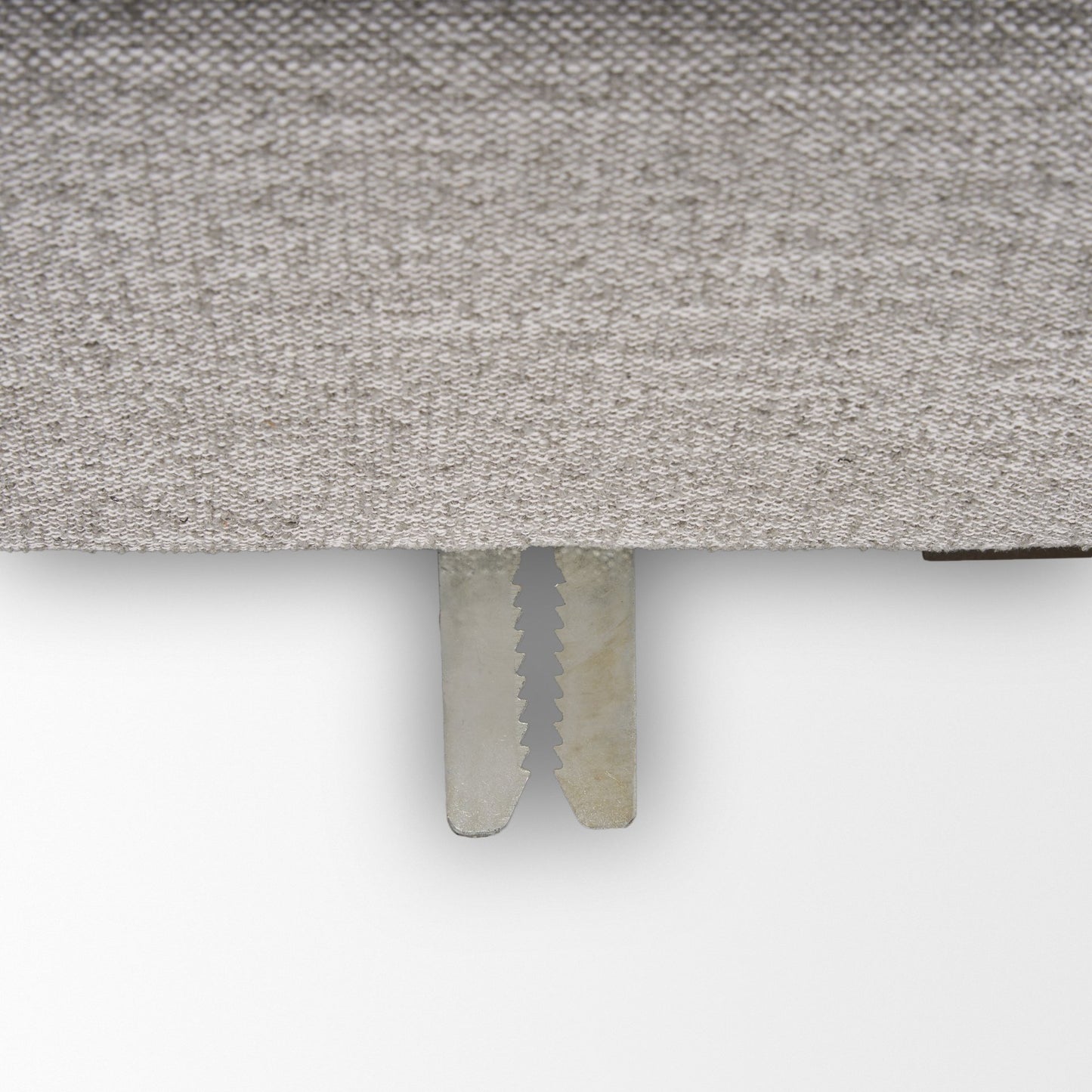 Halston Small Ottoman Light Gray Performance Fabric