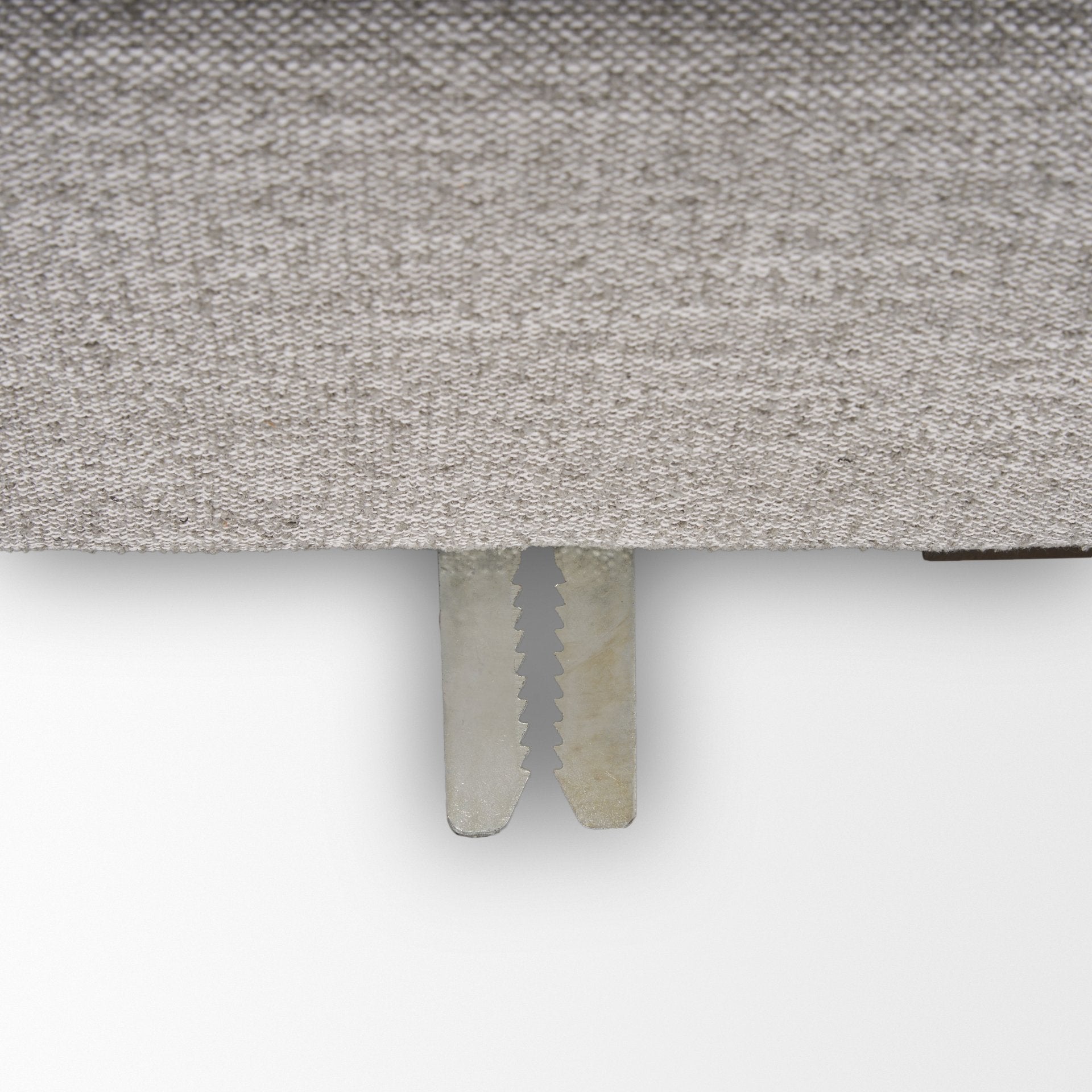 Halston Small Ottoman Light Gray Performance Fabric