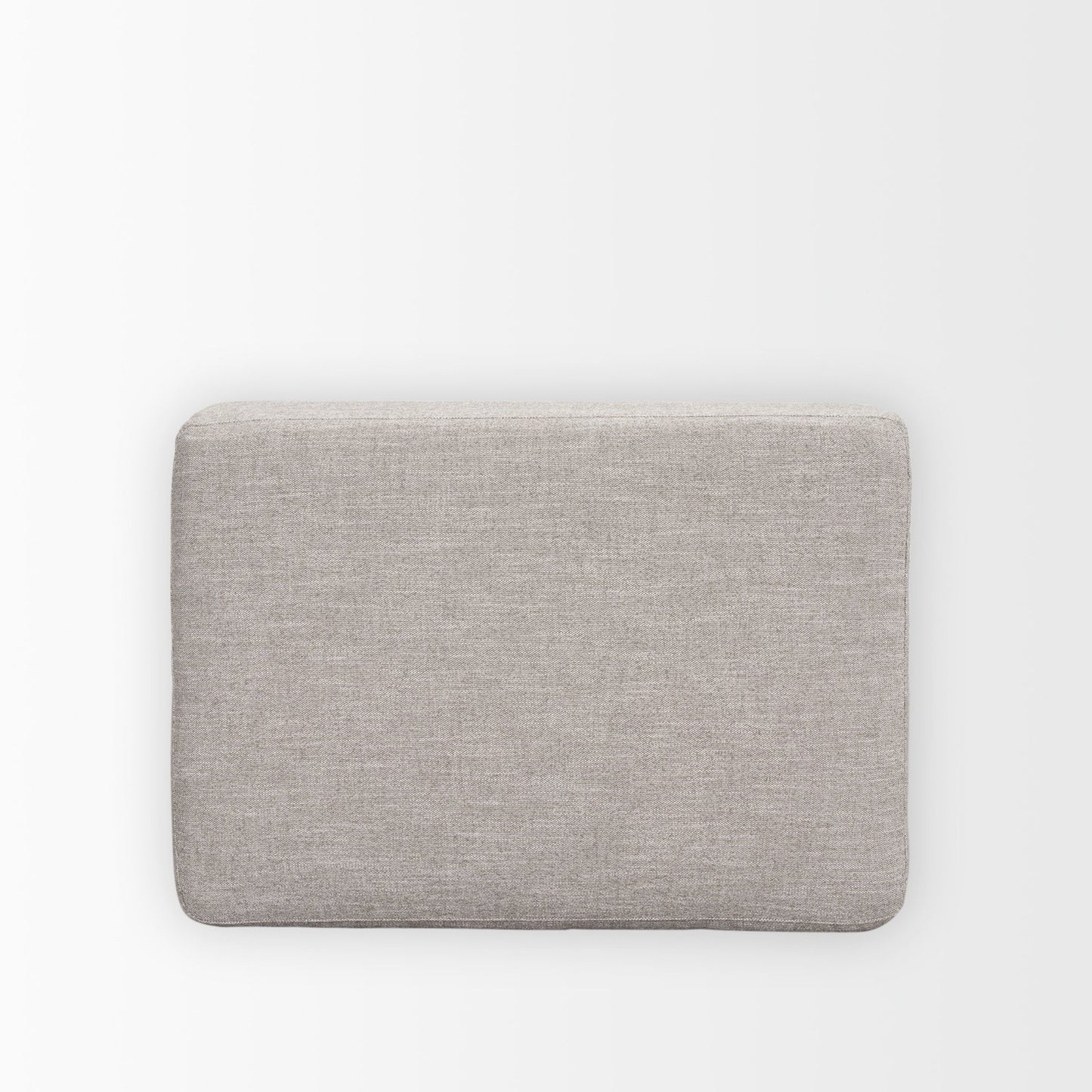 Halston Small Ottoman Light Gray Performance Fabric