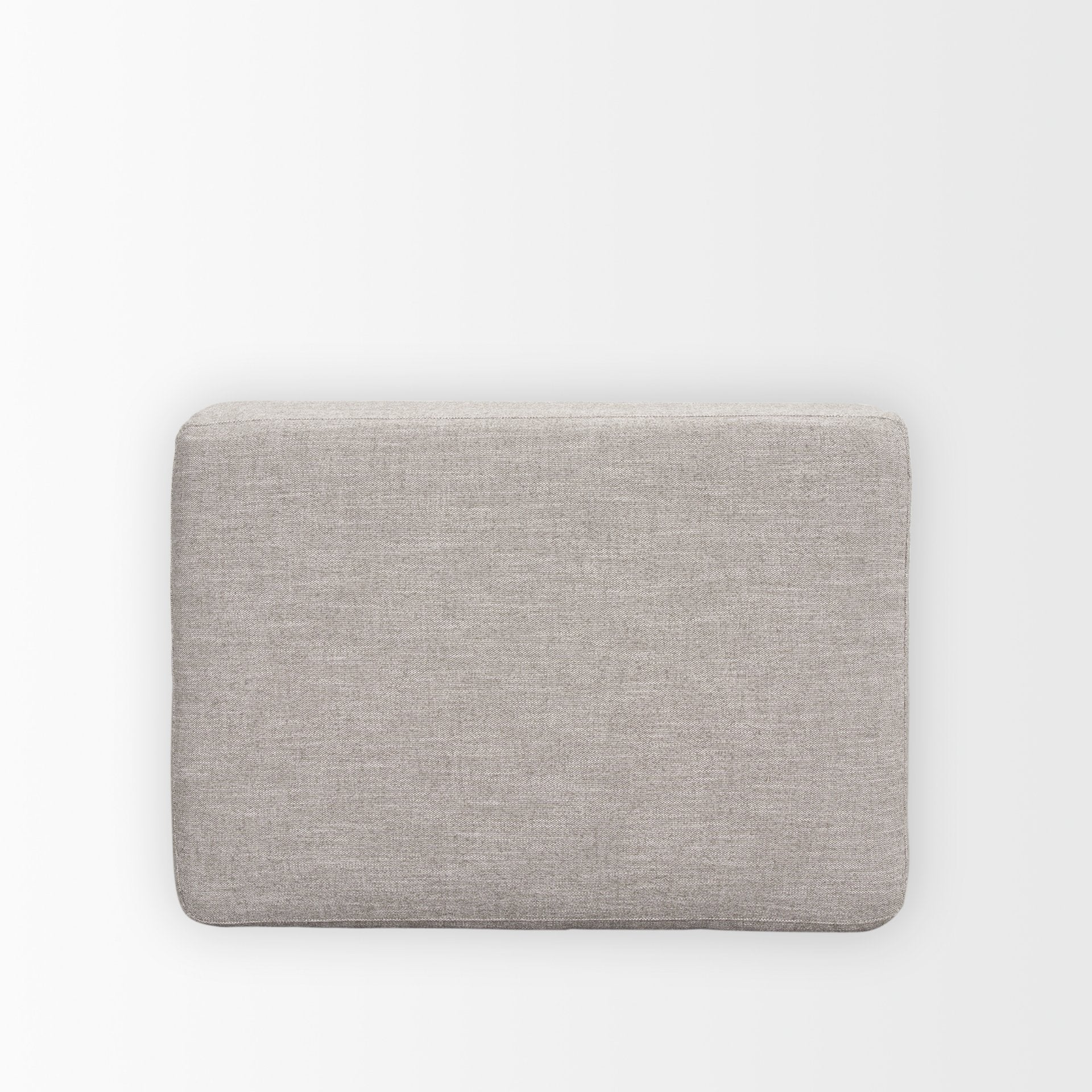 Halston Small Ottoman Light Gray Performance Fabric