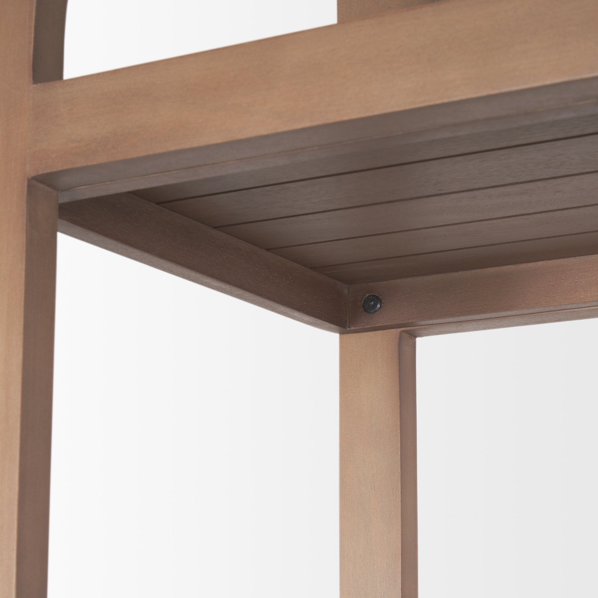 Bela Arched Shelving Unit Medium Brown Wood