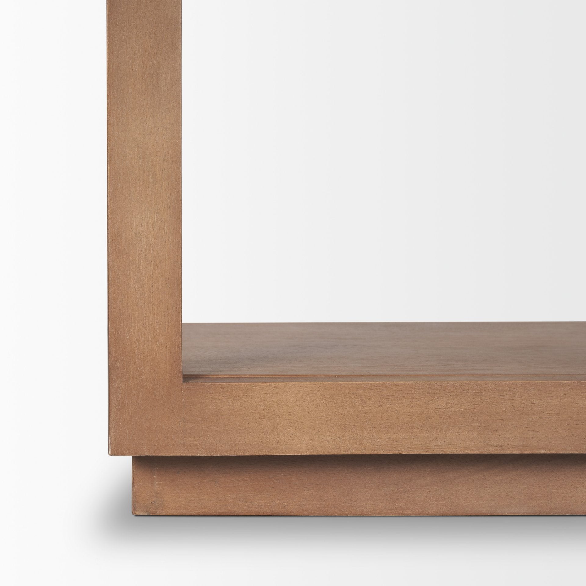 Bela Arched Shelving Unit Medium Brown Wood