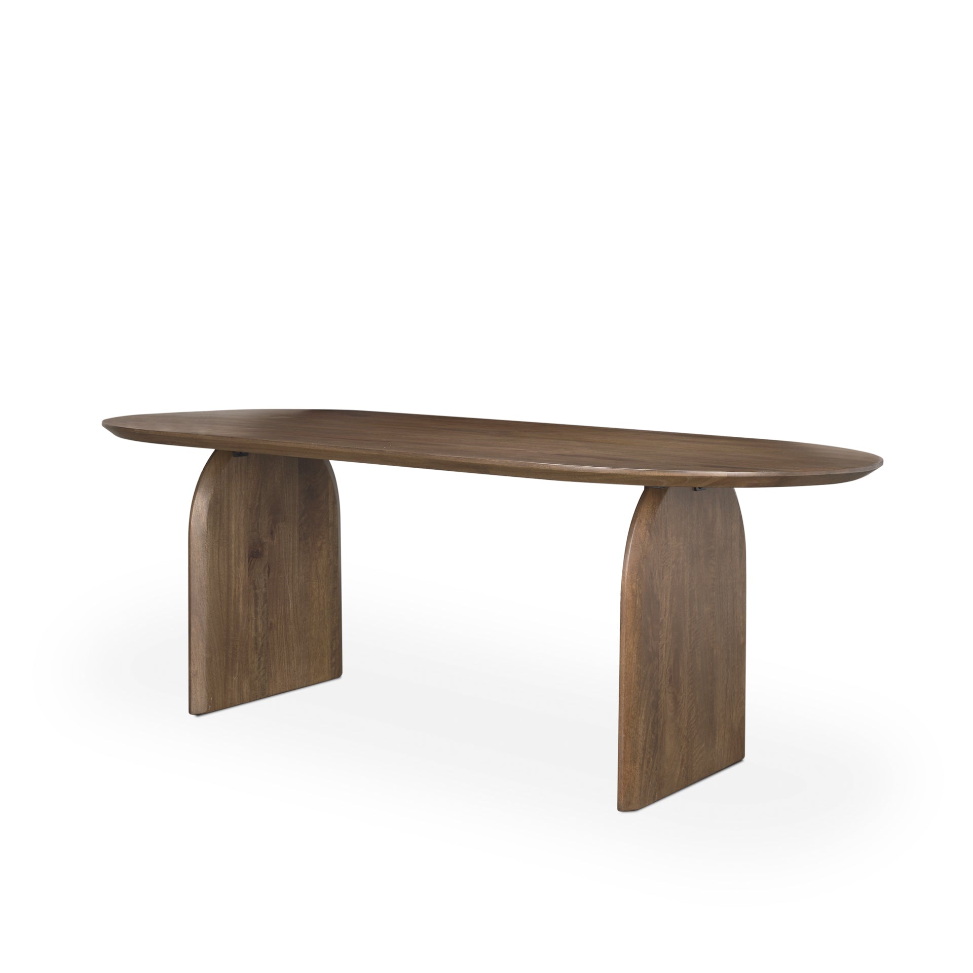 Isla Dining Table Oval | Dark Brown - dining-table