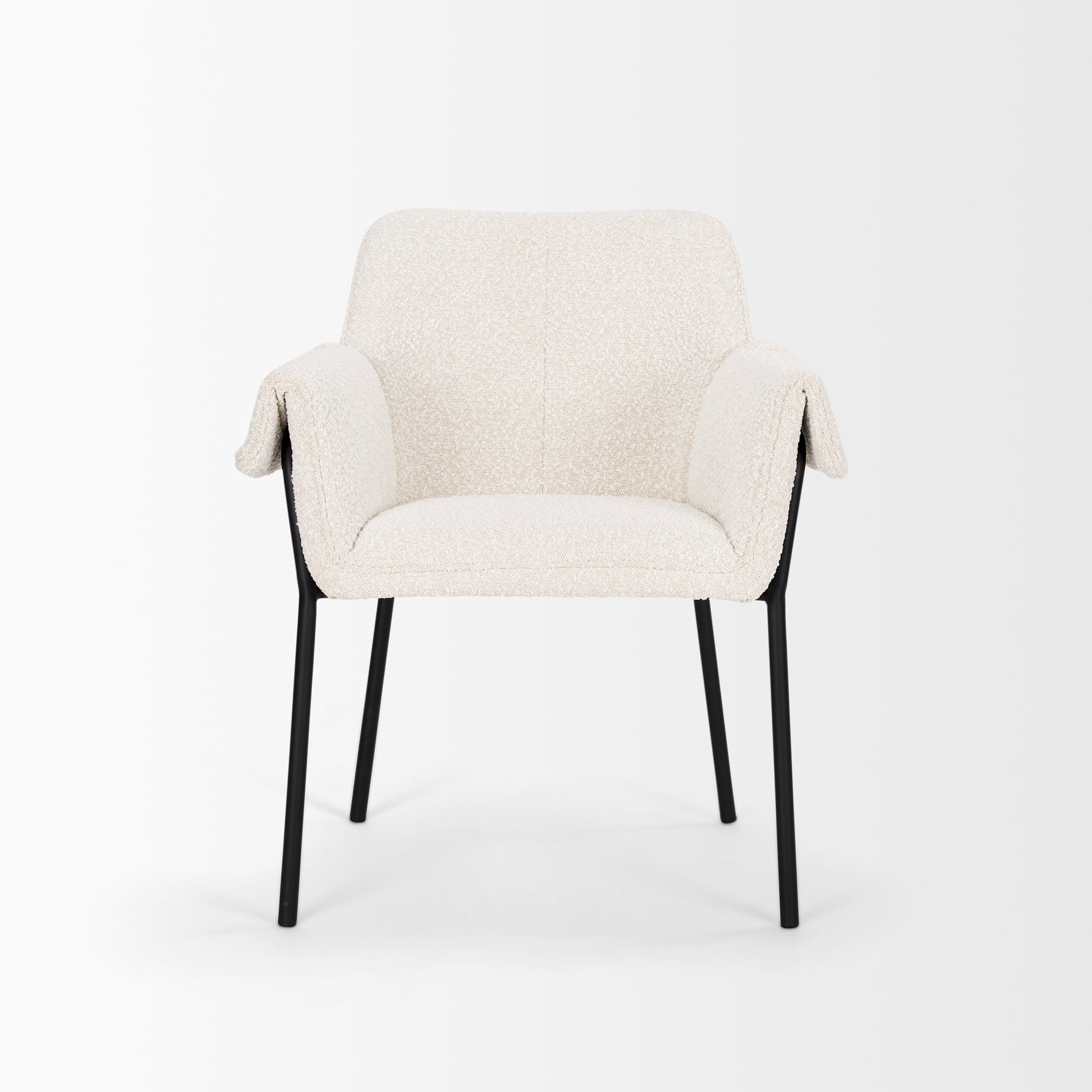 Brently Dining Chair Cream Boucle - dining-chairs