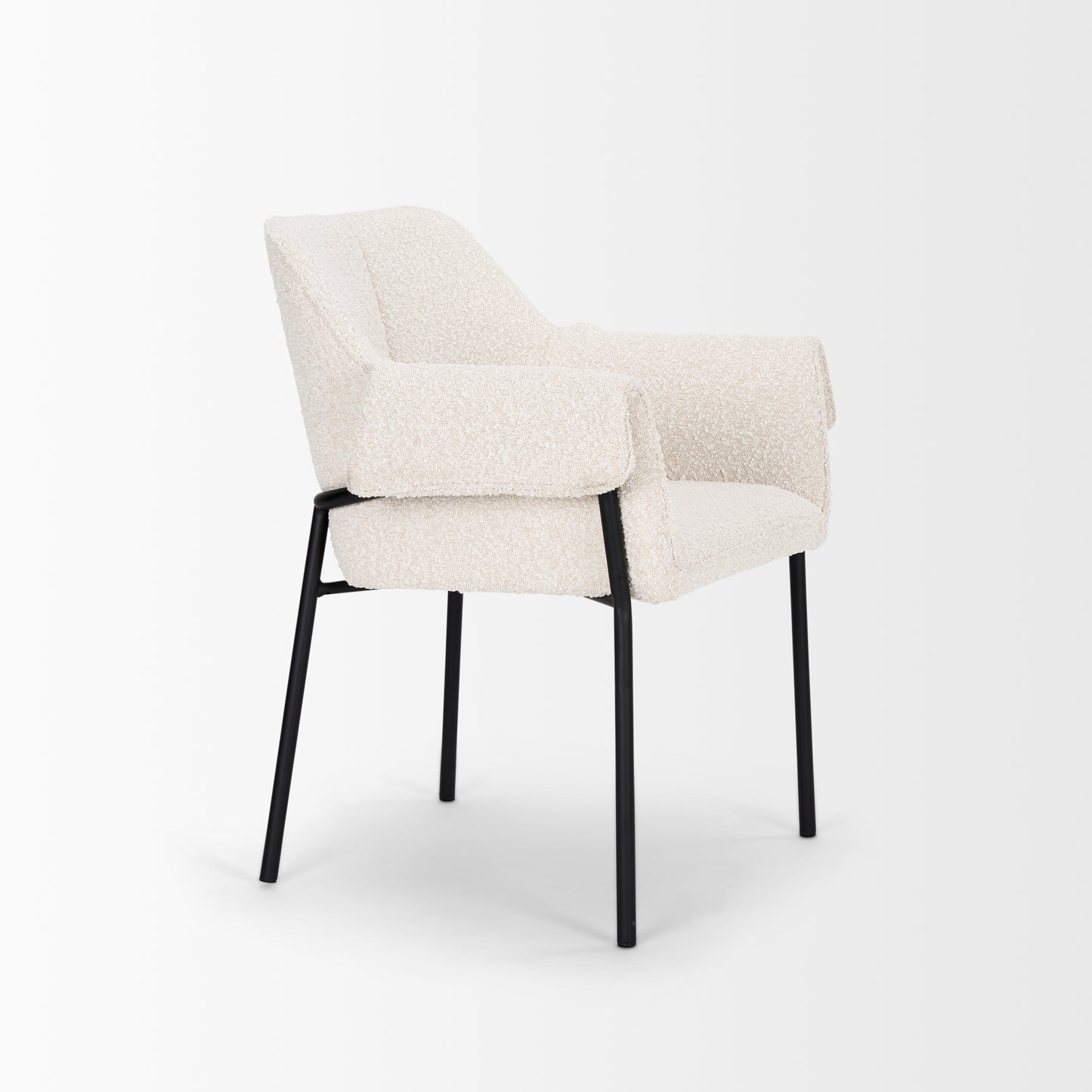 Brently Dining Chair Cream Boucle - dining-chairs