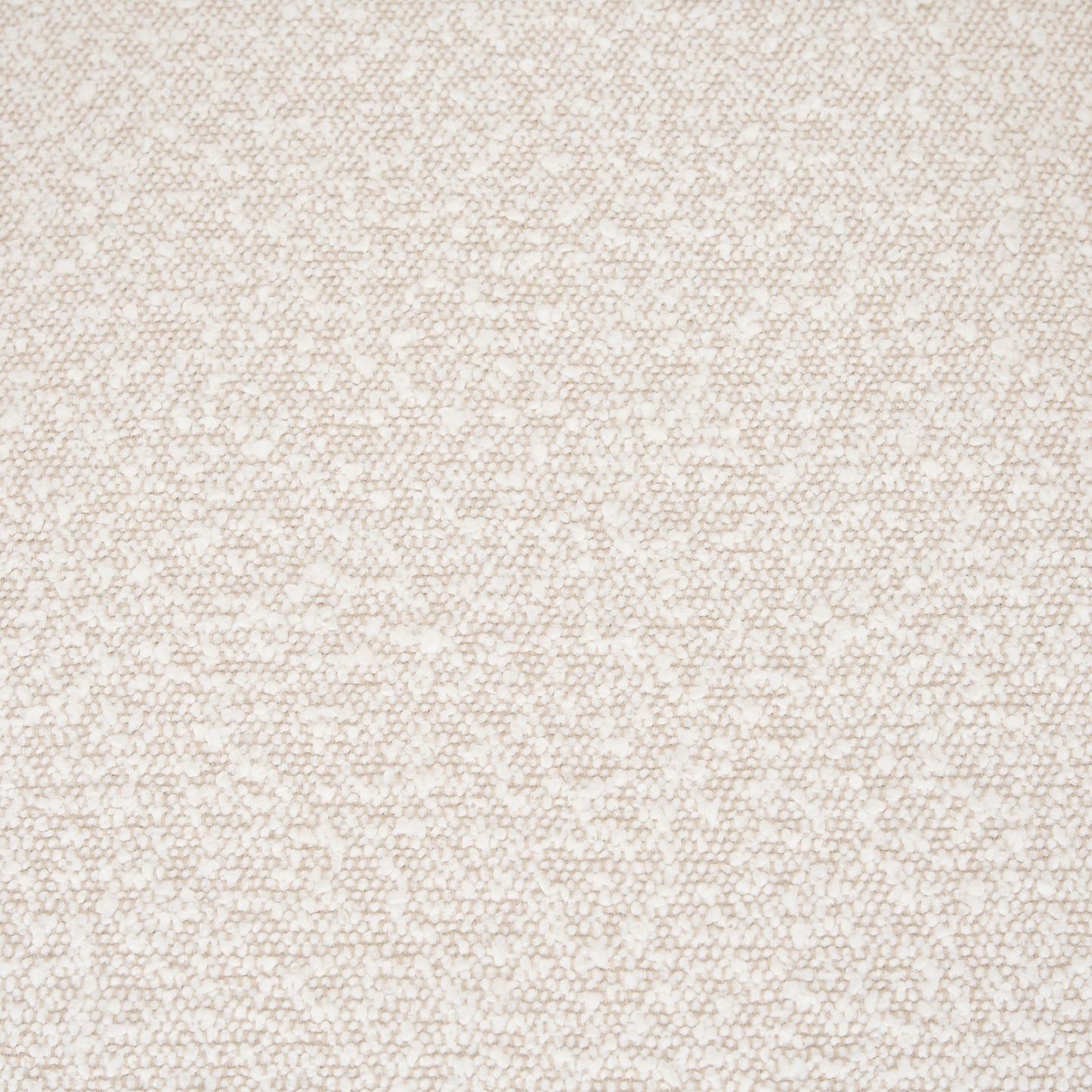 Brently Accent Chair w/ Cream Boucle Fabric & Matte Black Metal Legs