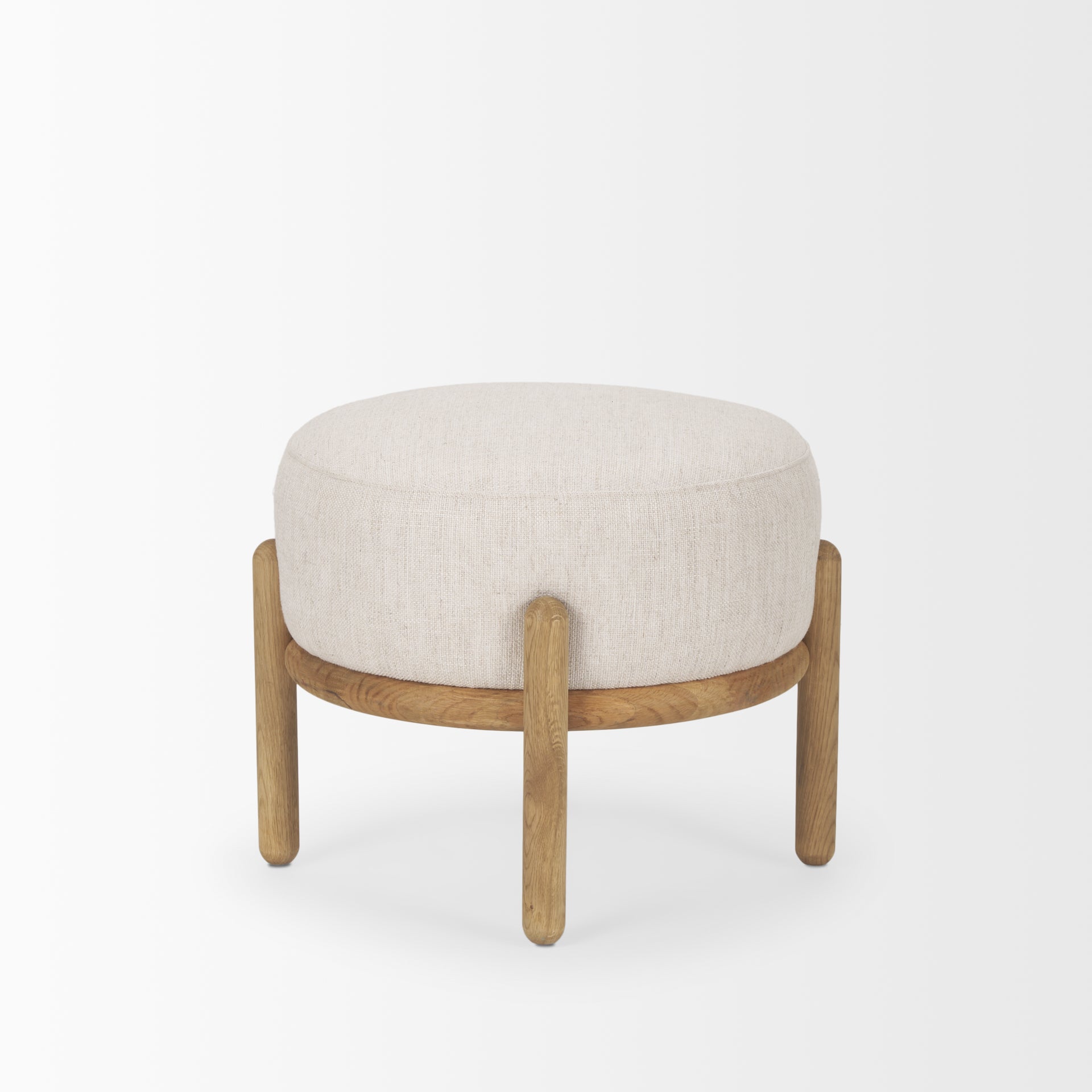 Gwynn Pouf Light Brown | Beige - ottoman-and-poufs