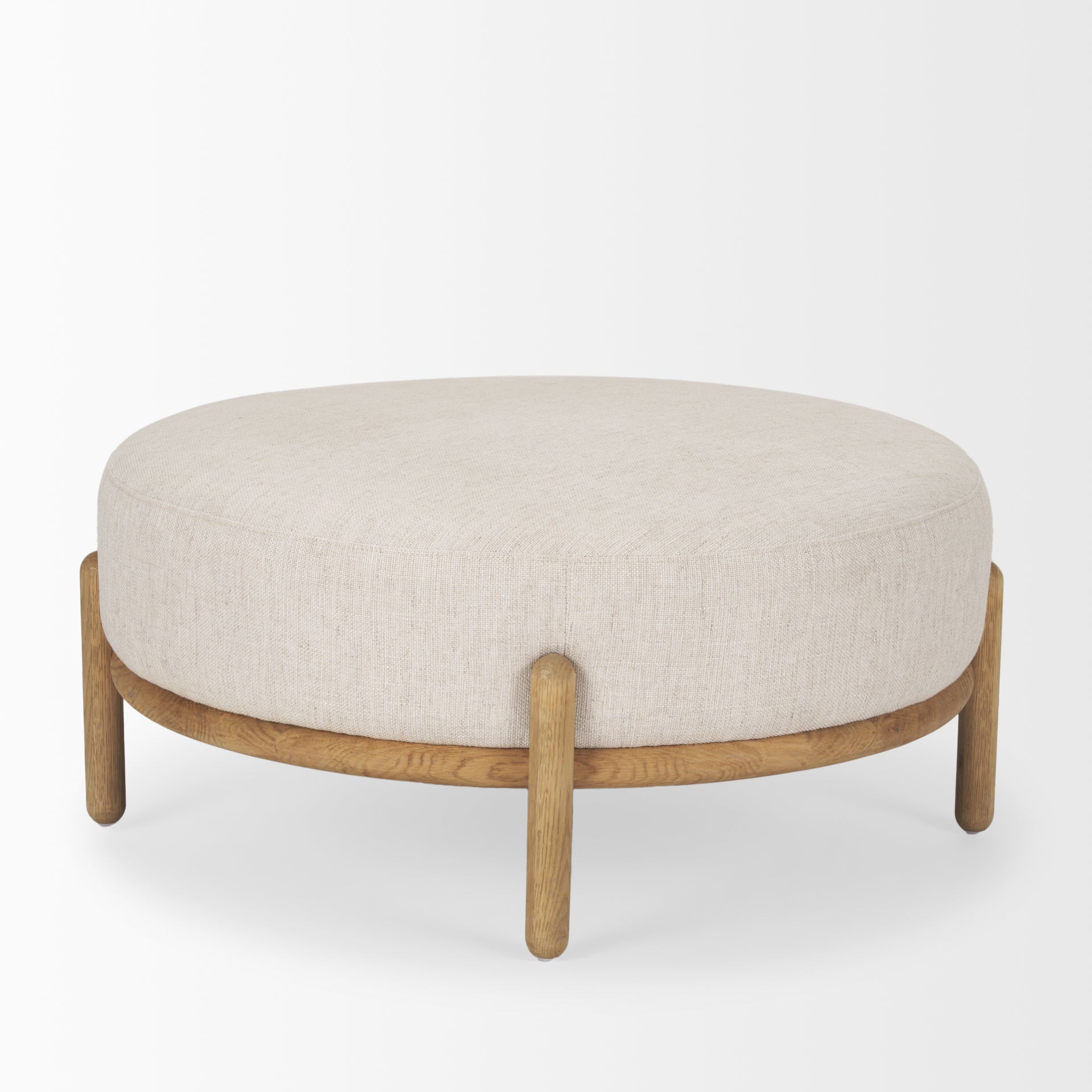 Gwynn Ottoman Light Brown | Beige - ottoman-and-poufs