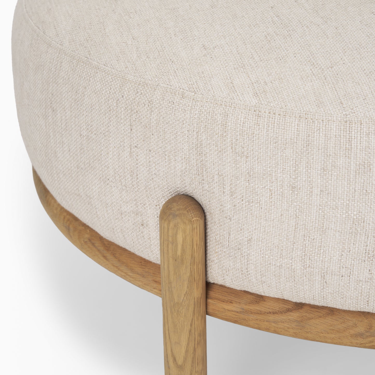 Gwynn Ottoman Light Brown | Beige - ottoman-and-poufs