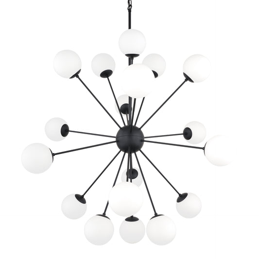 Barbara Chandelier Matte Black | 18 Light - chandeliers