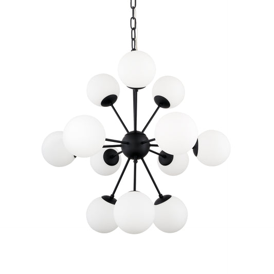 Barbara Chandelier Matte Black | 11 Light - chandeliers