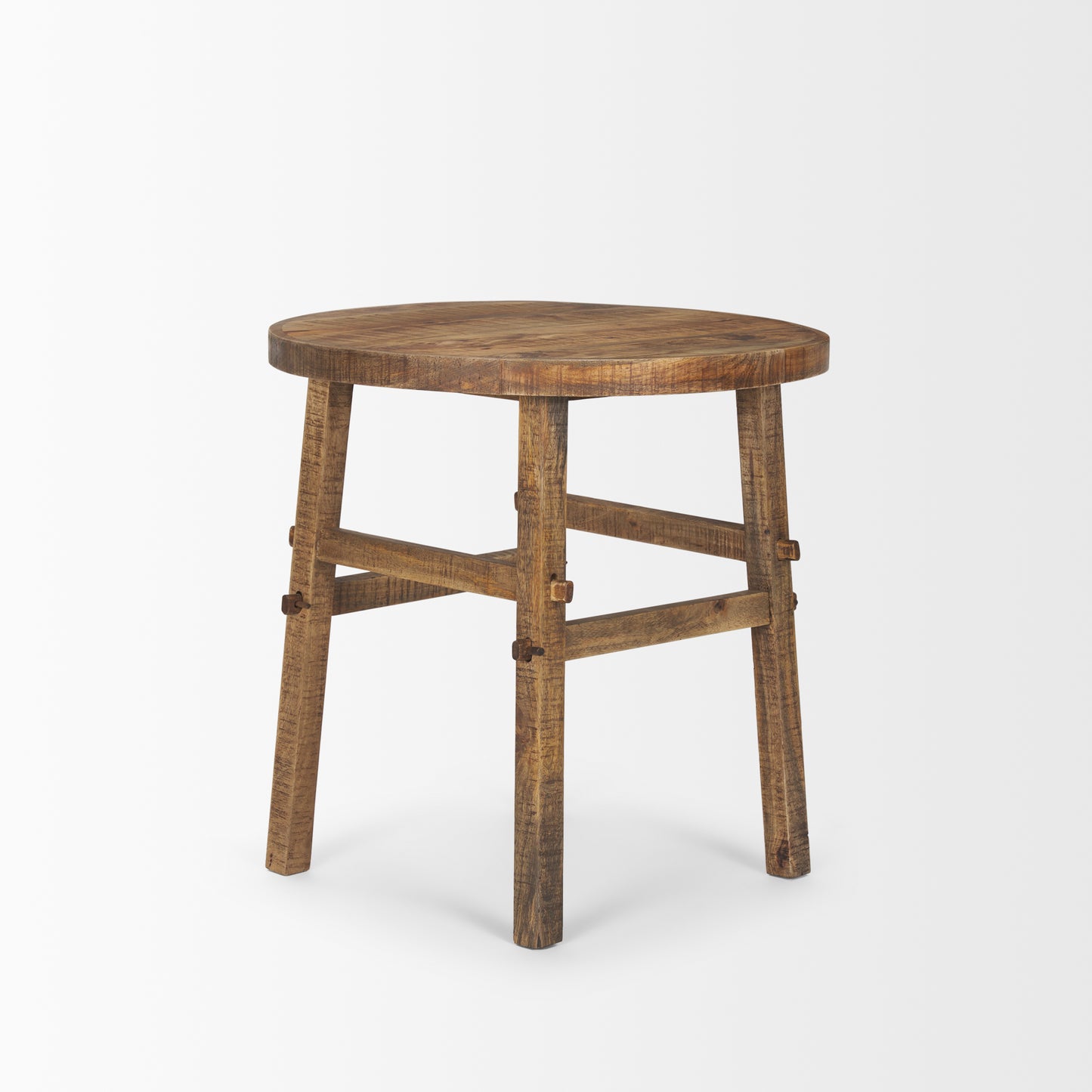 Rosie Large Brown Wood End Table