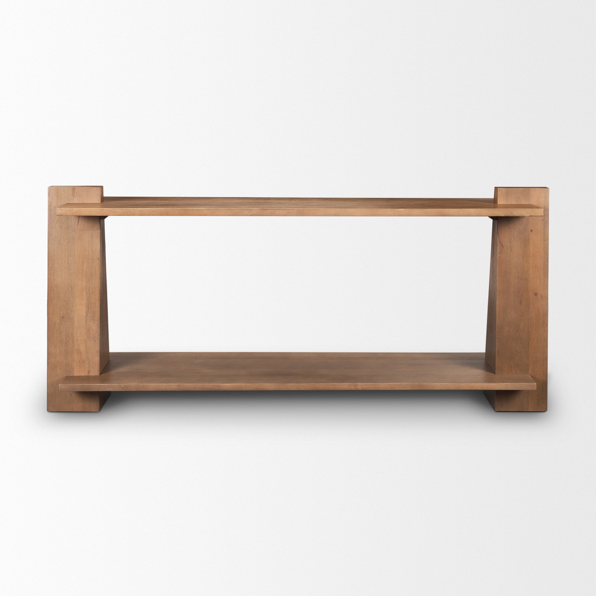 Eula Medium Brown Wood Console Table