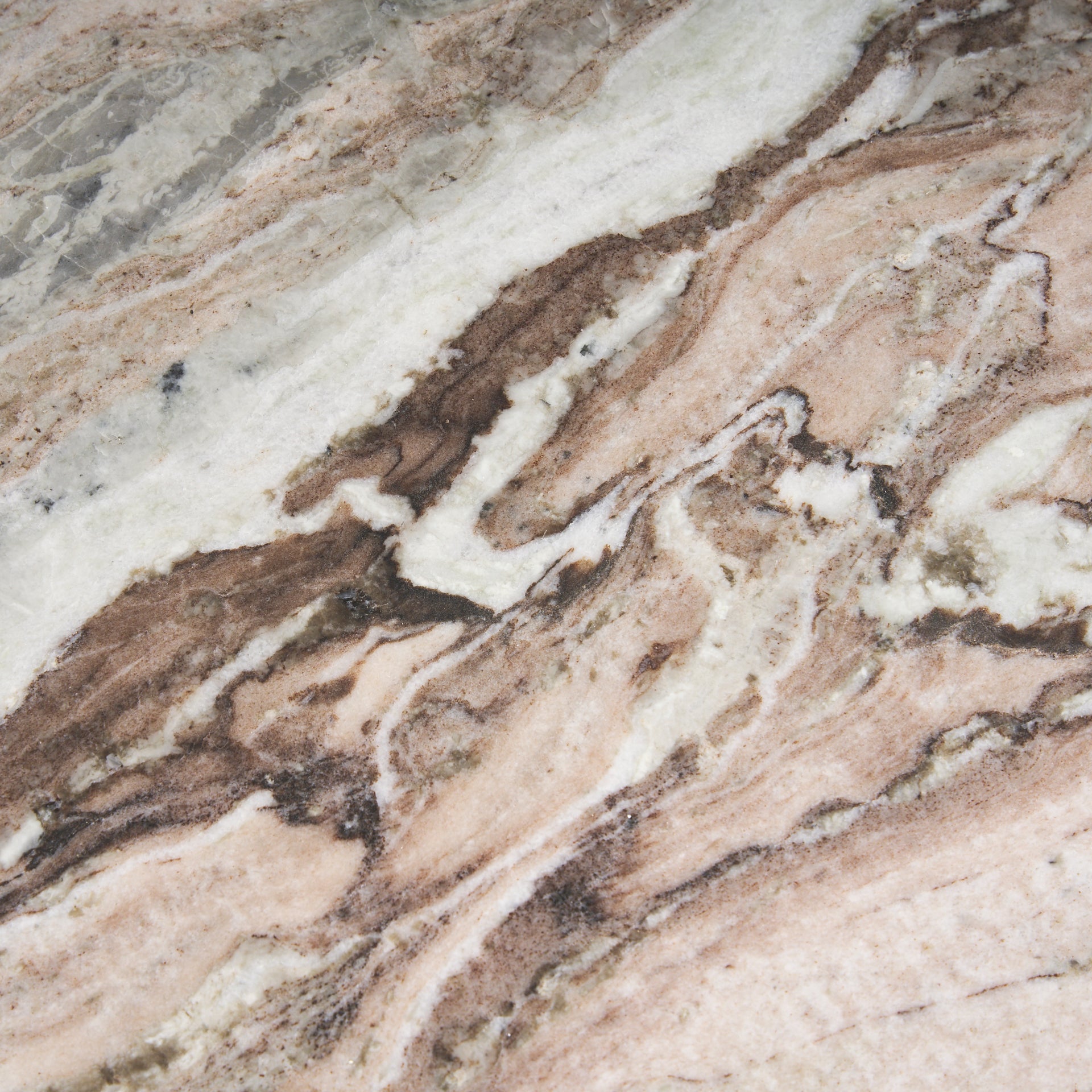 Allyson Dining Table Pink Marble | Medium Brown Wood - dining-table