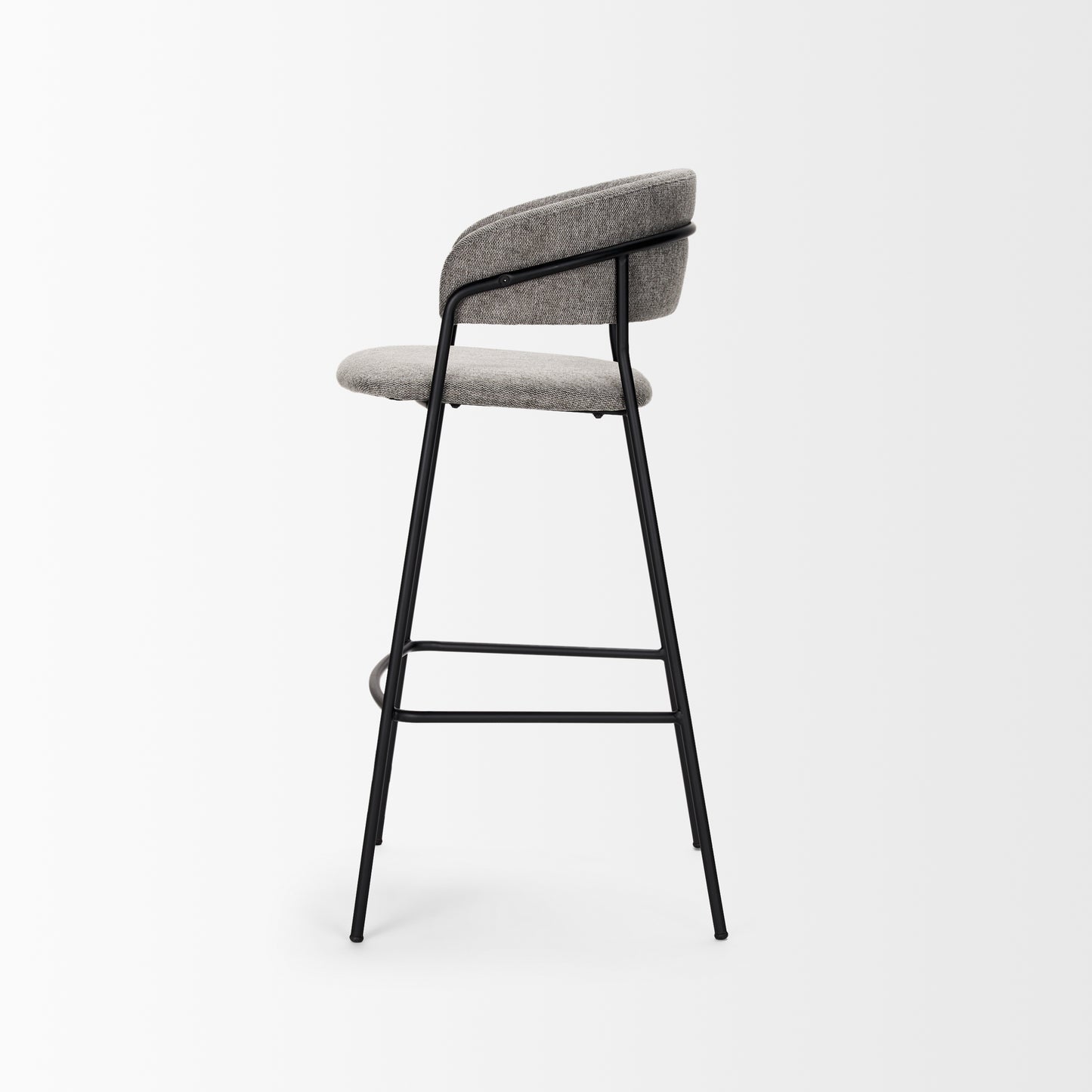 Carolyn Bar Counter Stool Gray Fabric | Bar Stool - bar-stools