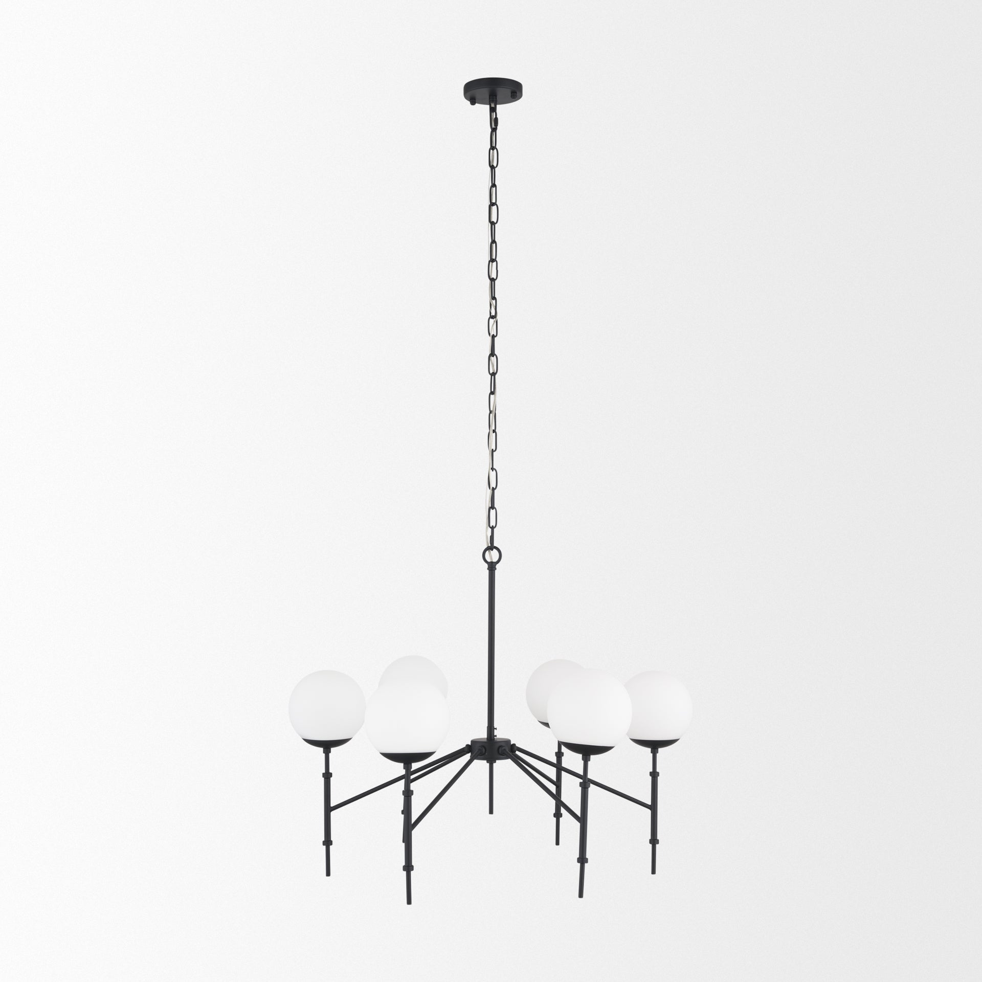 Edie Chandelier Matte Black | 6 Light - chandeliers