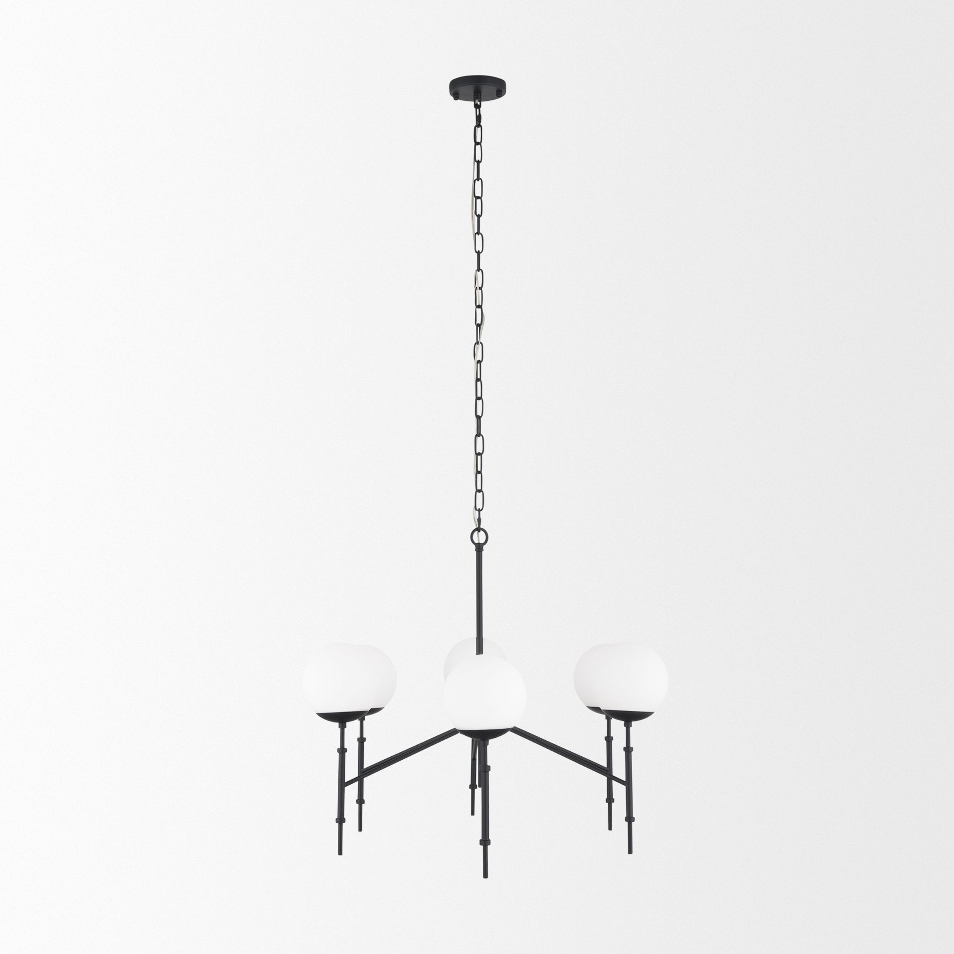 Edie Chandelier Matte Black | 6 Light - chandeliers