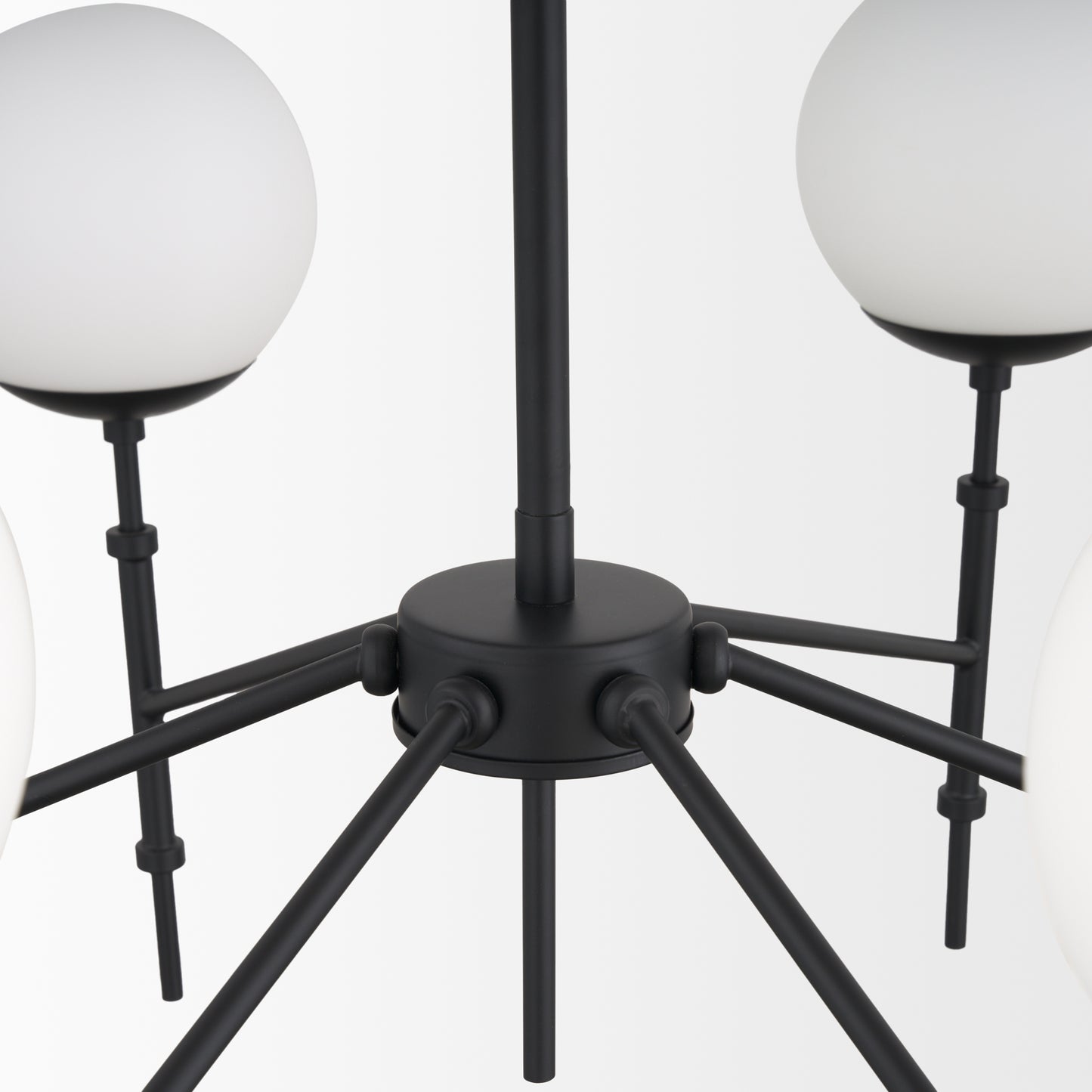 Edie Chandelier Matte Black | 6 Light - chandeliers