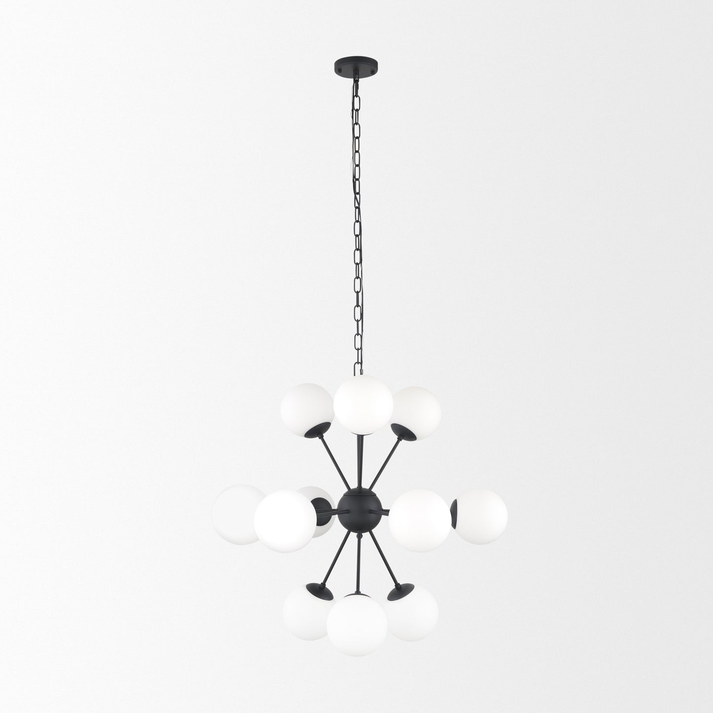 Barbara Chandelier Matte Black | 11 Light - chandeliers