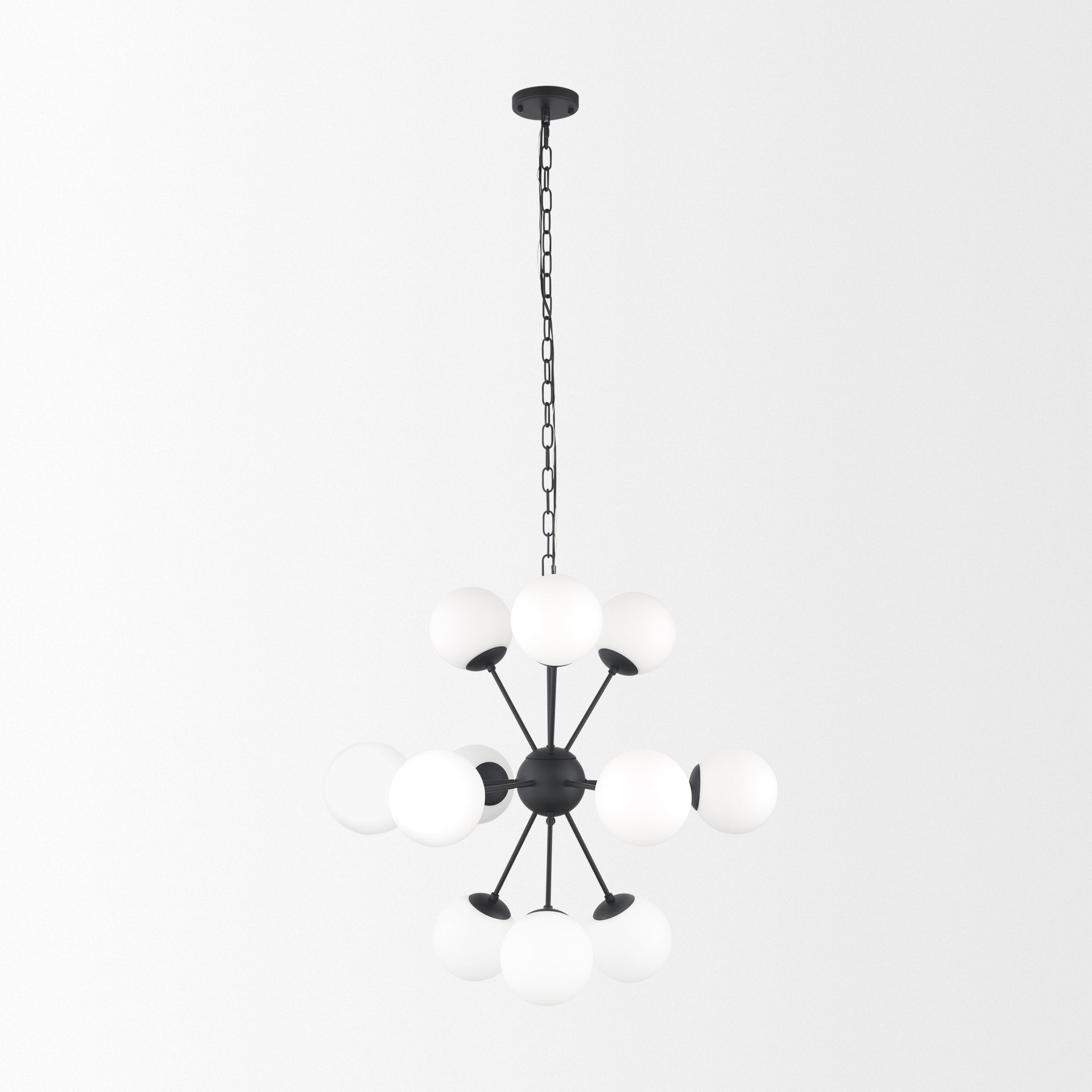 Barbara Chandelier Matte Black | 11 Light - chandeliers