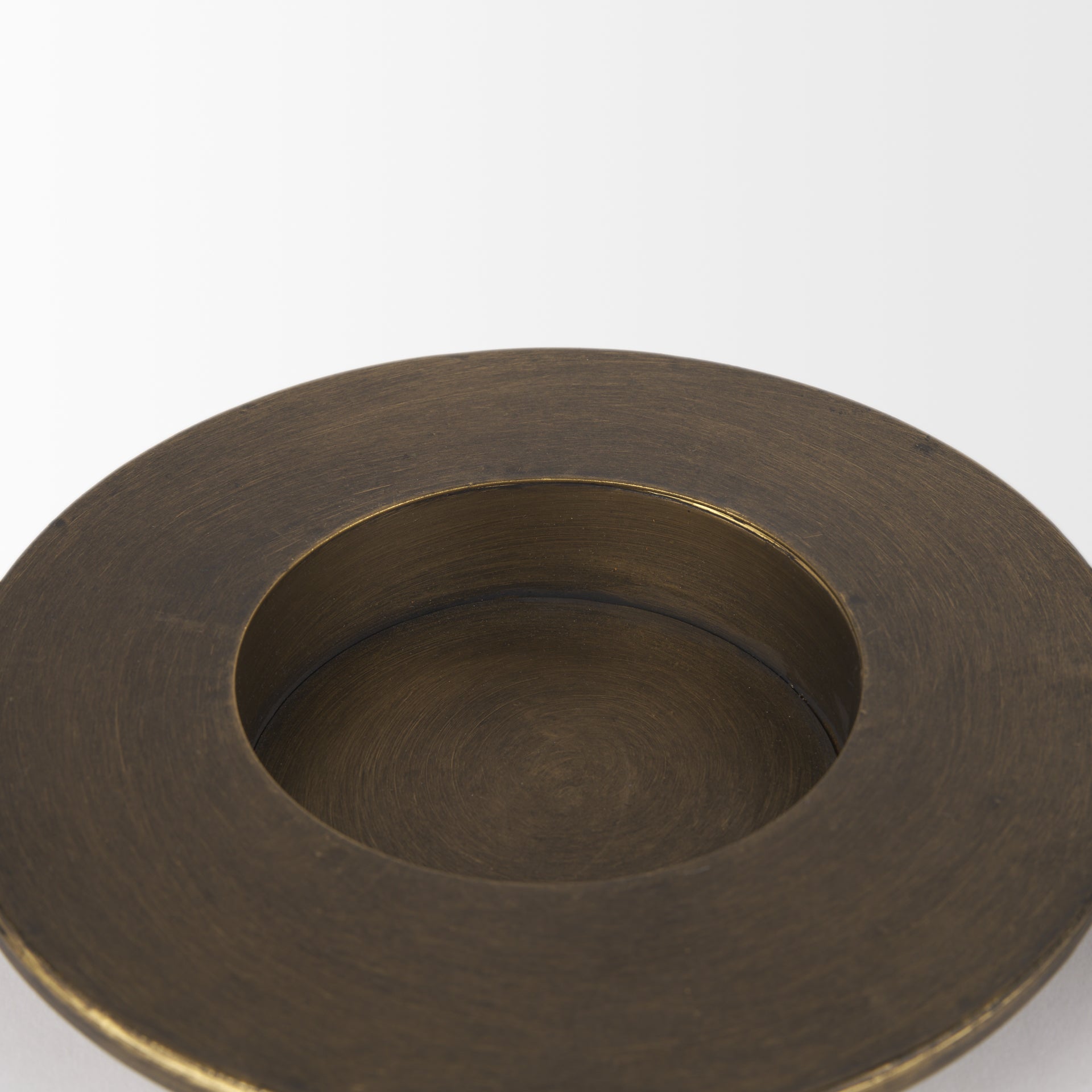 Vivian Gold Metal and Glass Hurricane Candle Holder (Set of 2)