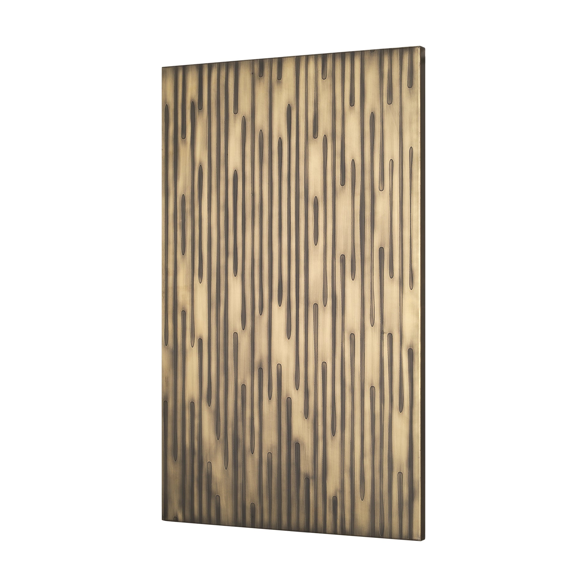 Ramos Painted Antiqued Gold Metal Wall Art
